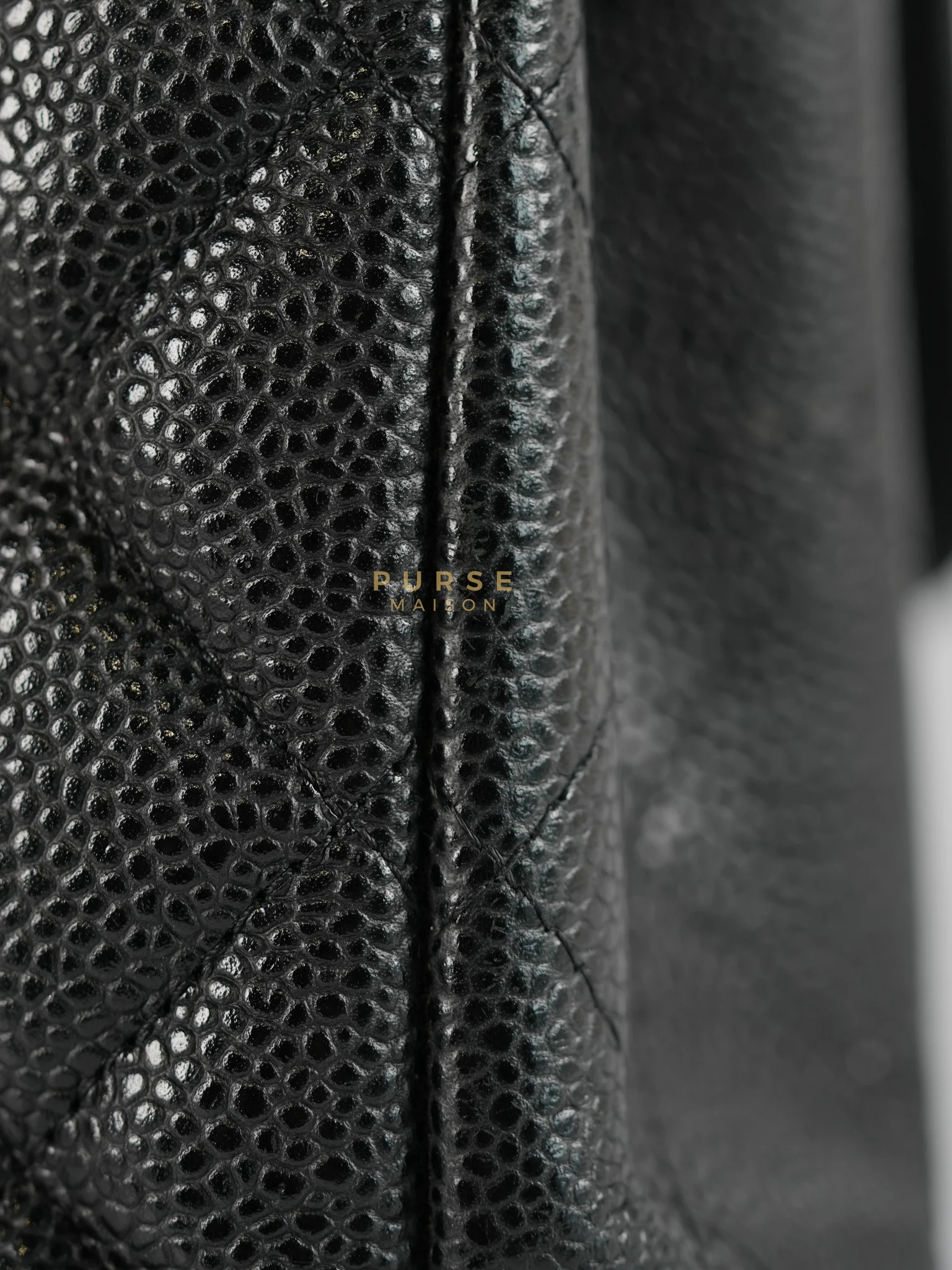 Chanel Classic Double Flap Maxi in Black Caviar Leather & Gold Hardware (Series 19) - Image 38