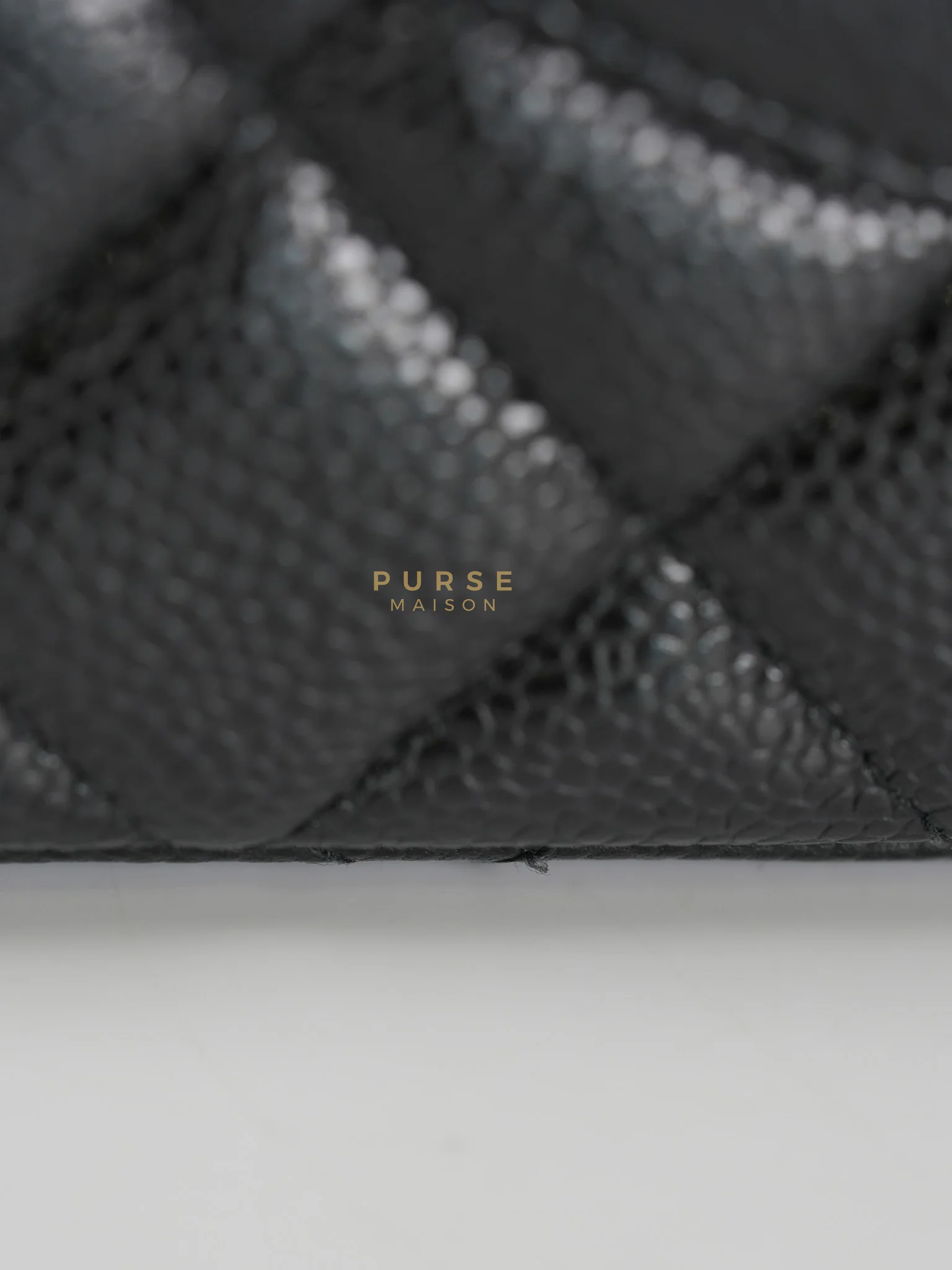 Chanel Classic Double Flap Maxi in Black Caviar Leather & Gold Hardware (Series 19) - Image 46