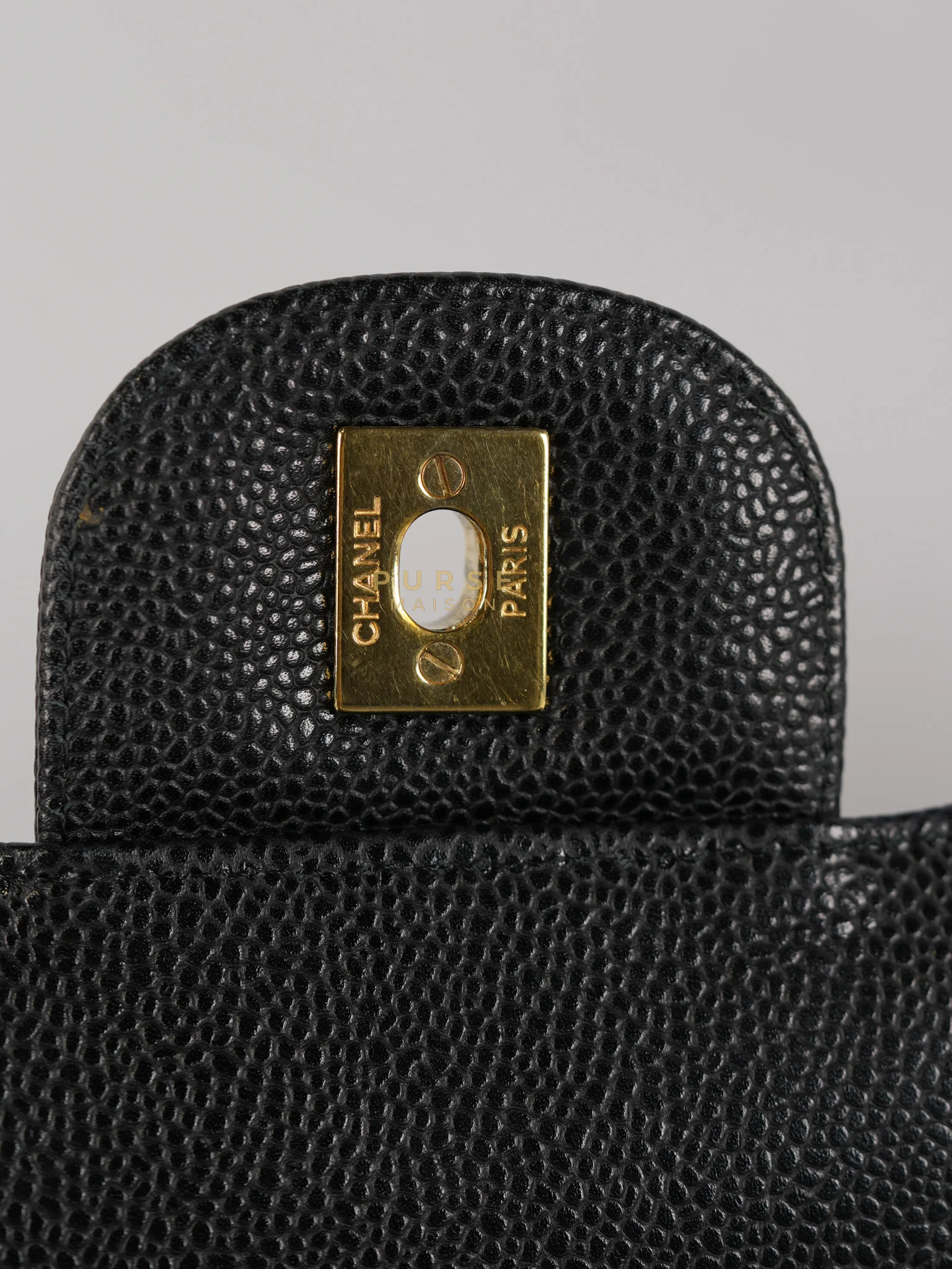 Chanel Classic Double Flap Maxi in Black Caviar Leather & Gold Hardware (Series 19) - Image 53