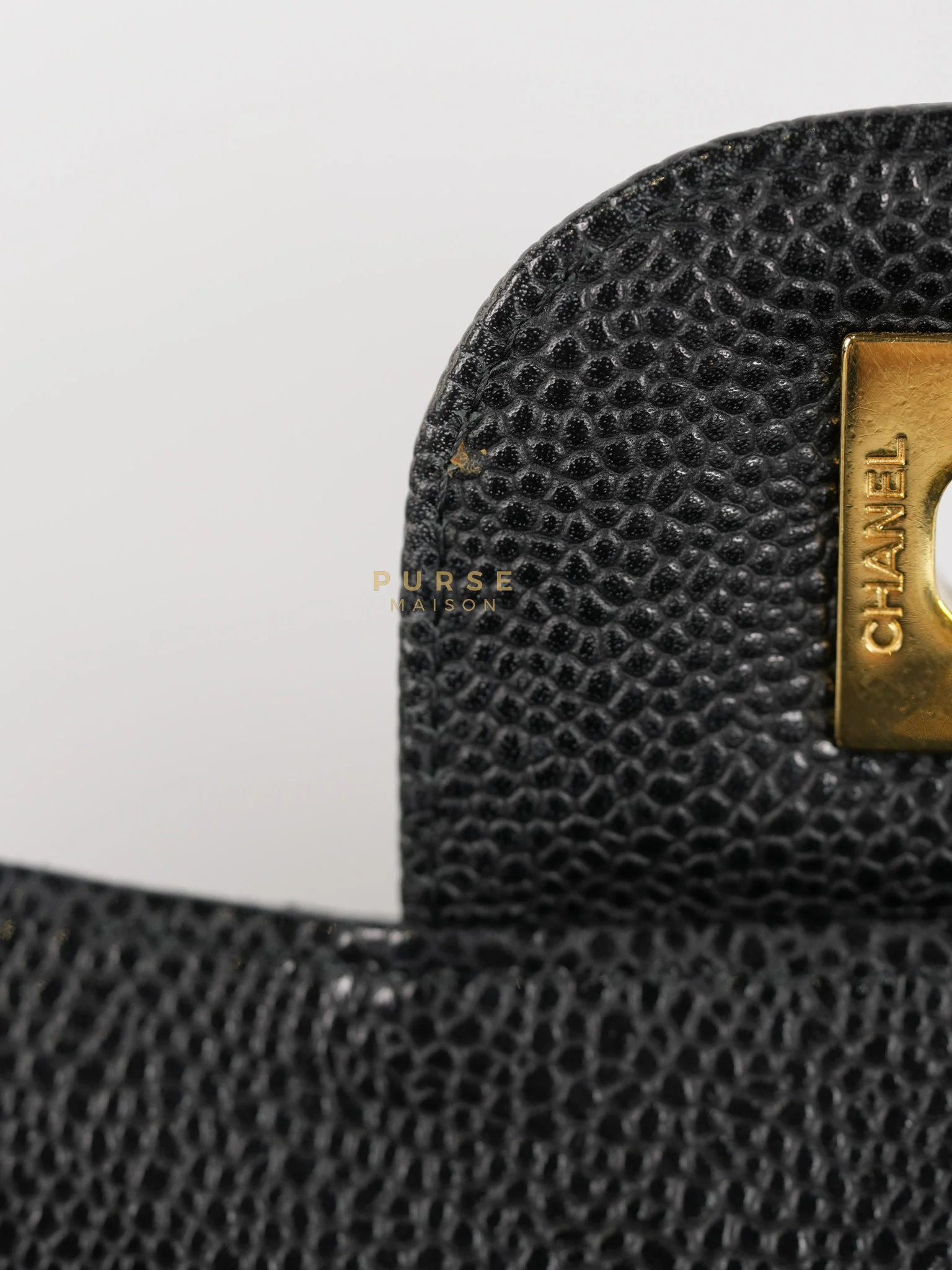 Chanel Classic Double Flap Maxi in Black Caviar Leather & Gold Hardware (Series 19) - Image 57