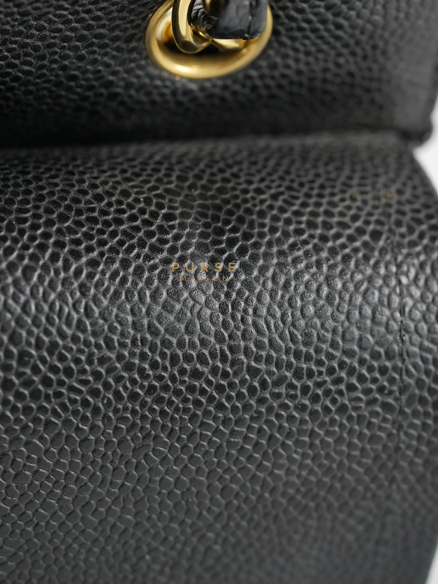 Chanel Classic Double Flap Maxi in Black Caviar Leather & Gold Hardware (Series 19) - Image 61