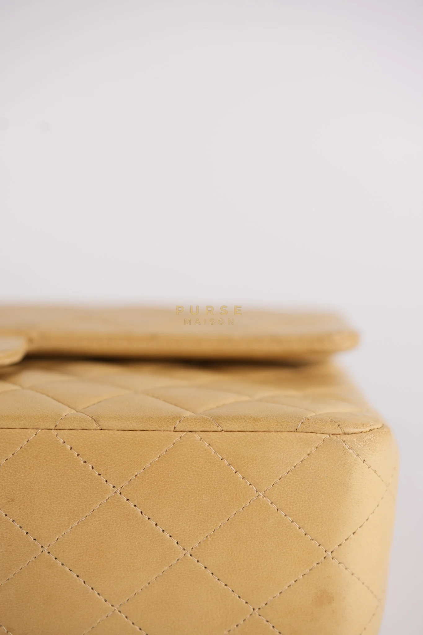 Chanel Classic Double Flap in Medium Vintage Lambskin Leather 24k Gold Hardware Series 7 - Image 14