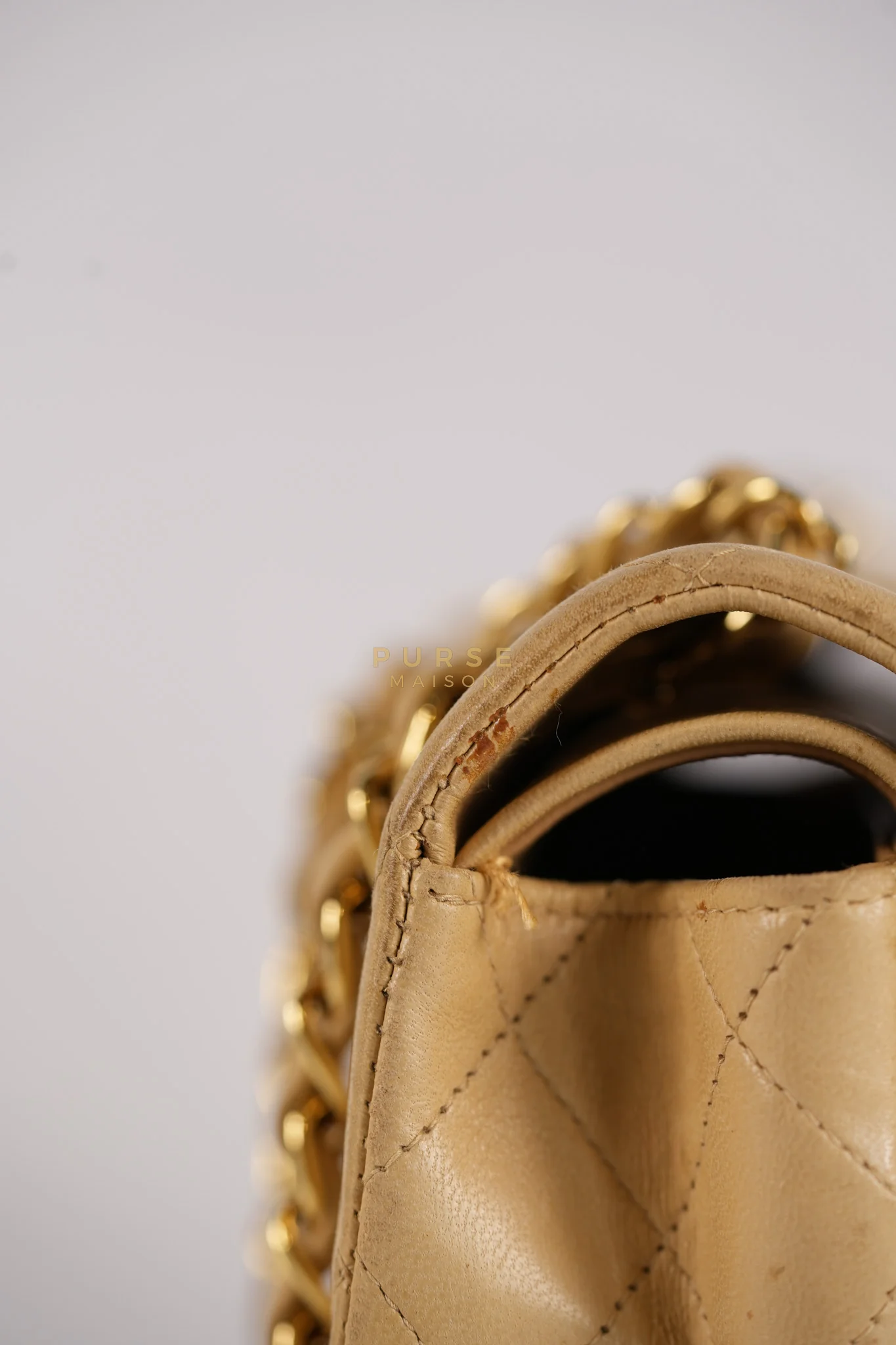 Chanel Classic Double Flap in Medium Vintage Lambskin Leather 24k Gold Hardware Series 7 - Image 30