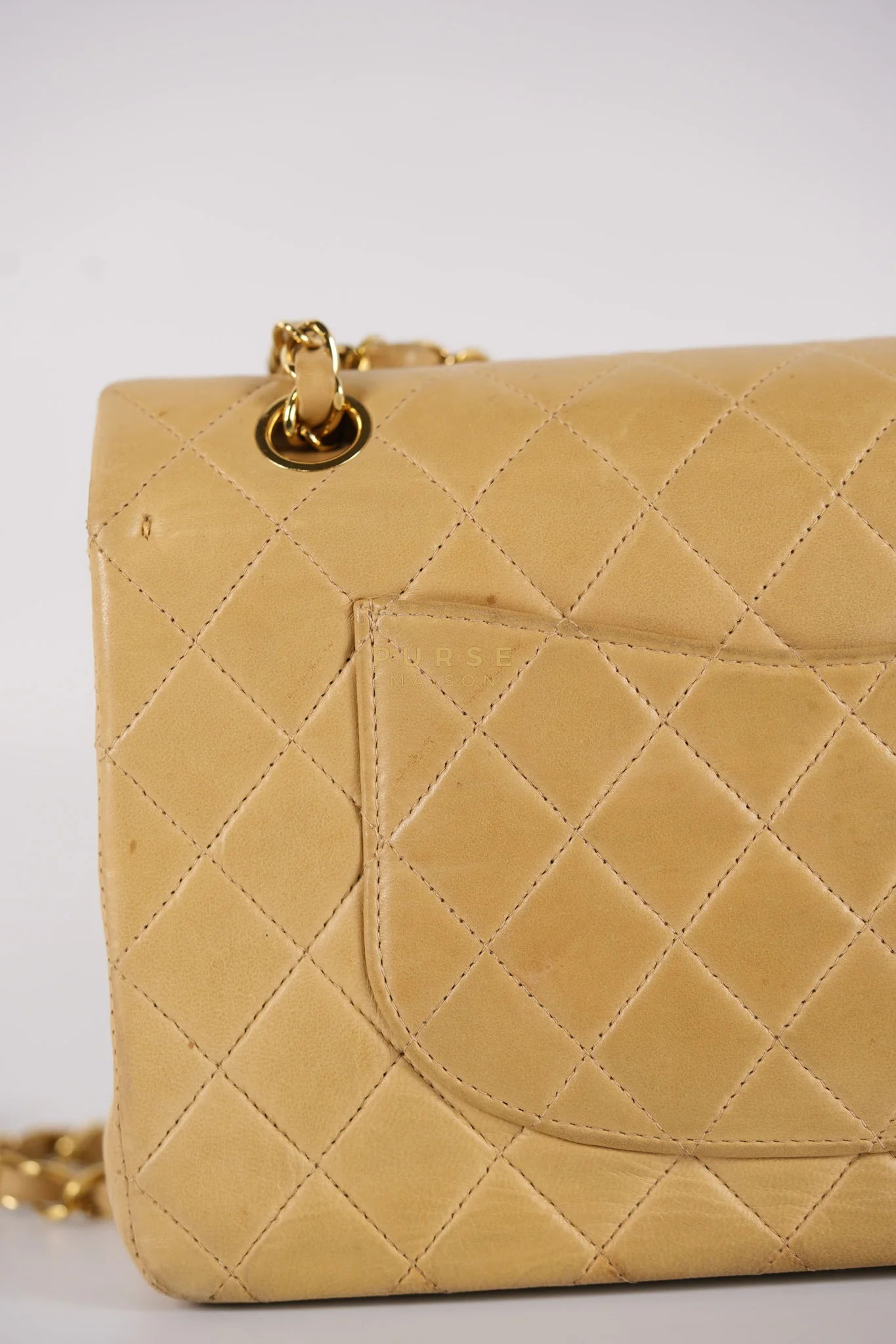 Chanel Classic Double Flap in Medium Vintage Lambskin Leather 24k Gold Hardware Series 7 - Image 42