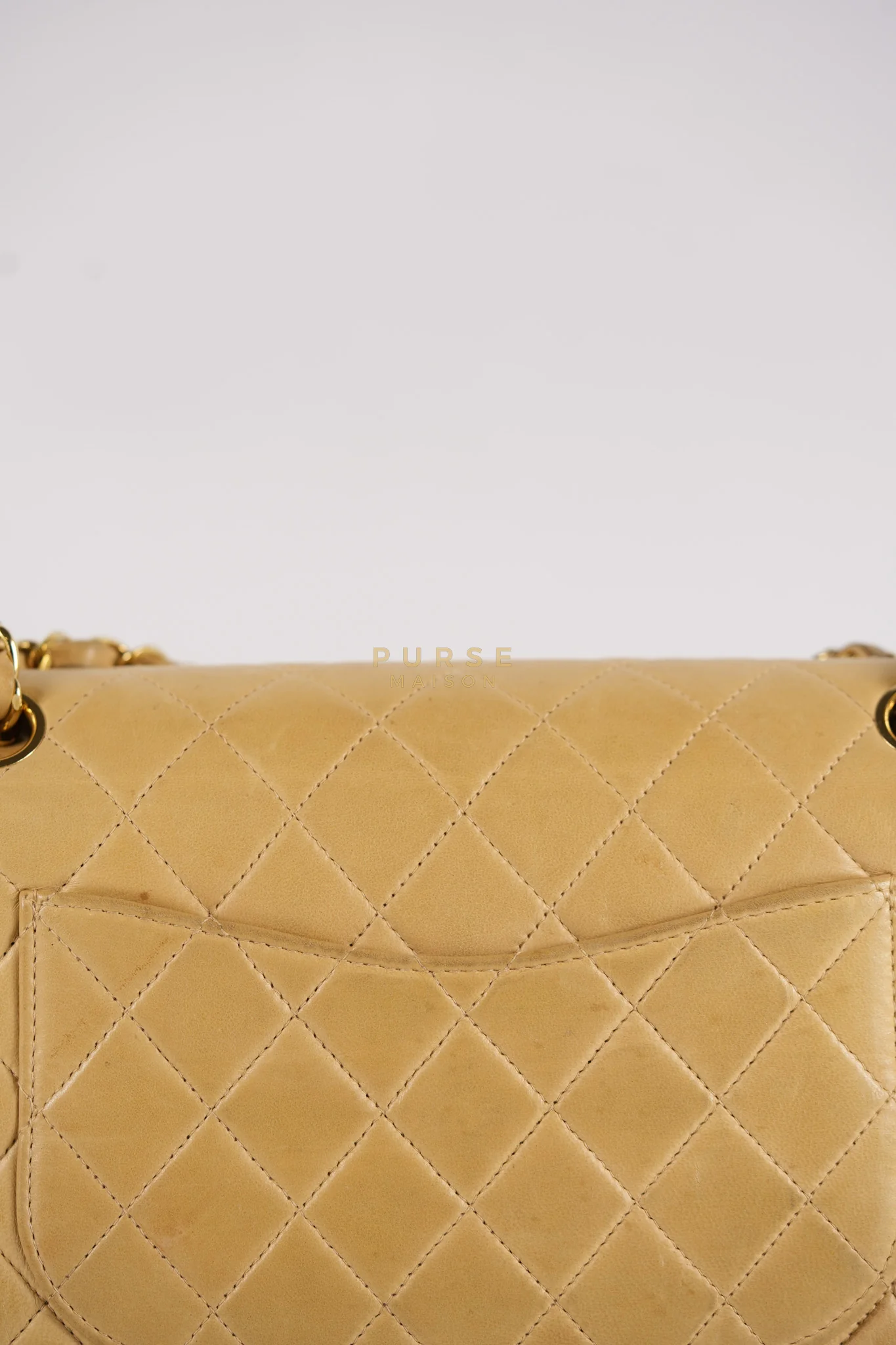 Chanel Classic Double Flap in Medium Vintage Lambskin Leather 24k Gold Hardware Series 7 - Image 43