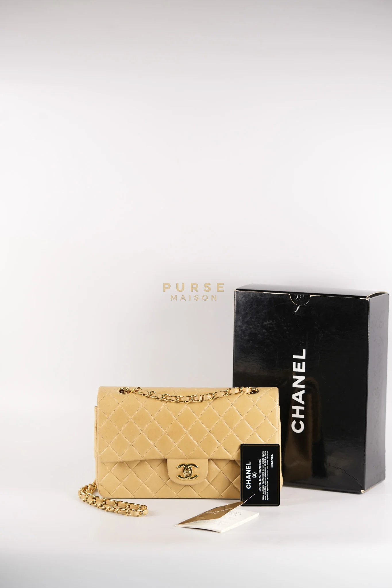 Chanel Classic Double Flap in Medium Vintage Lambskin Leather 24k Gold Hardware Series 7 - Image 67