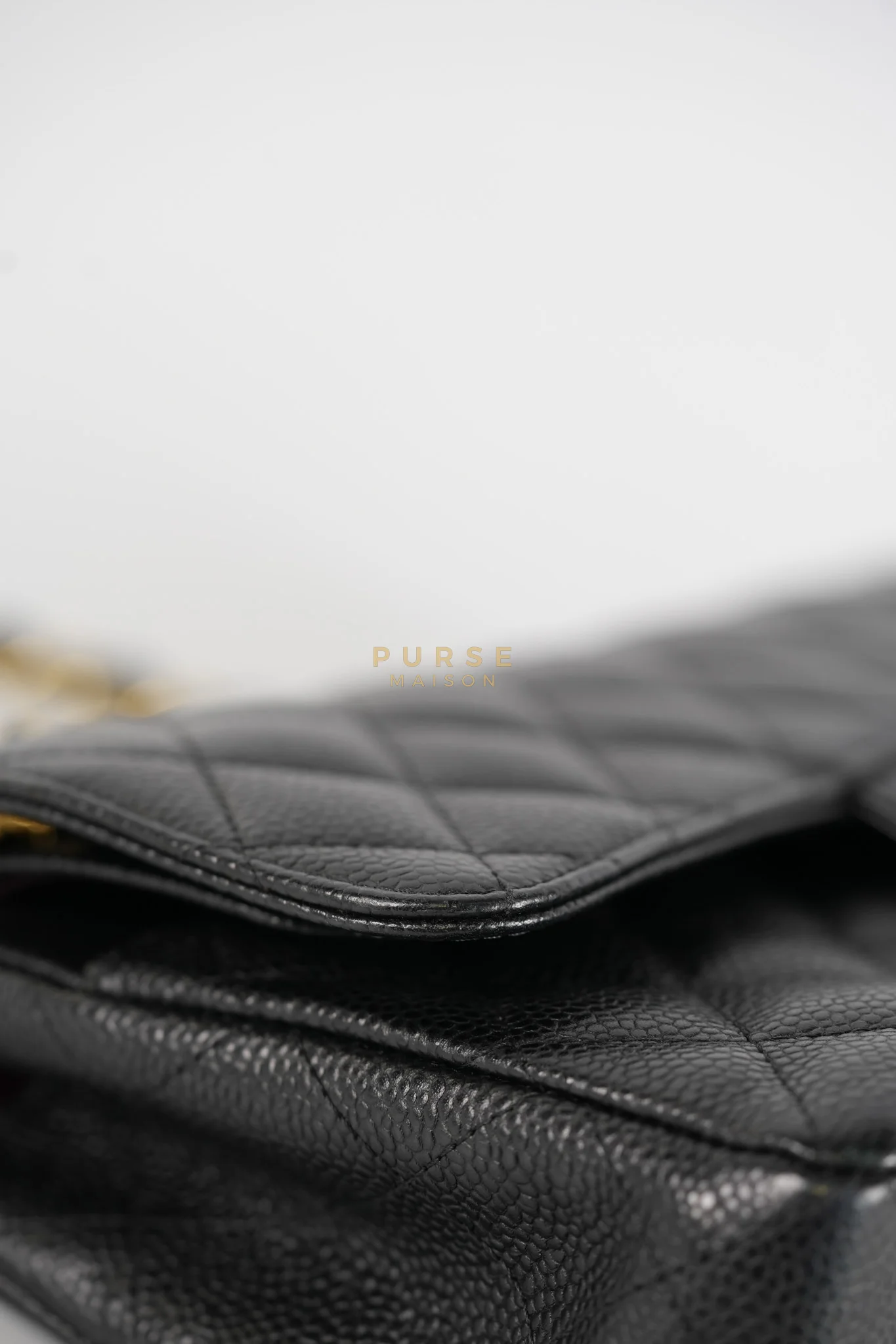 Chanel Classic Double Flap Small in Black Caviar Leather & Gold Hardware Series 20 - Image 12