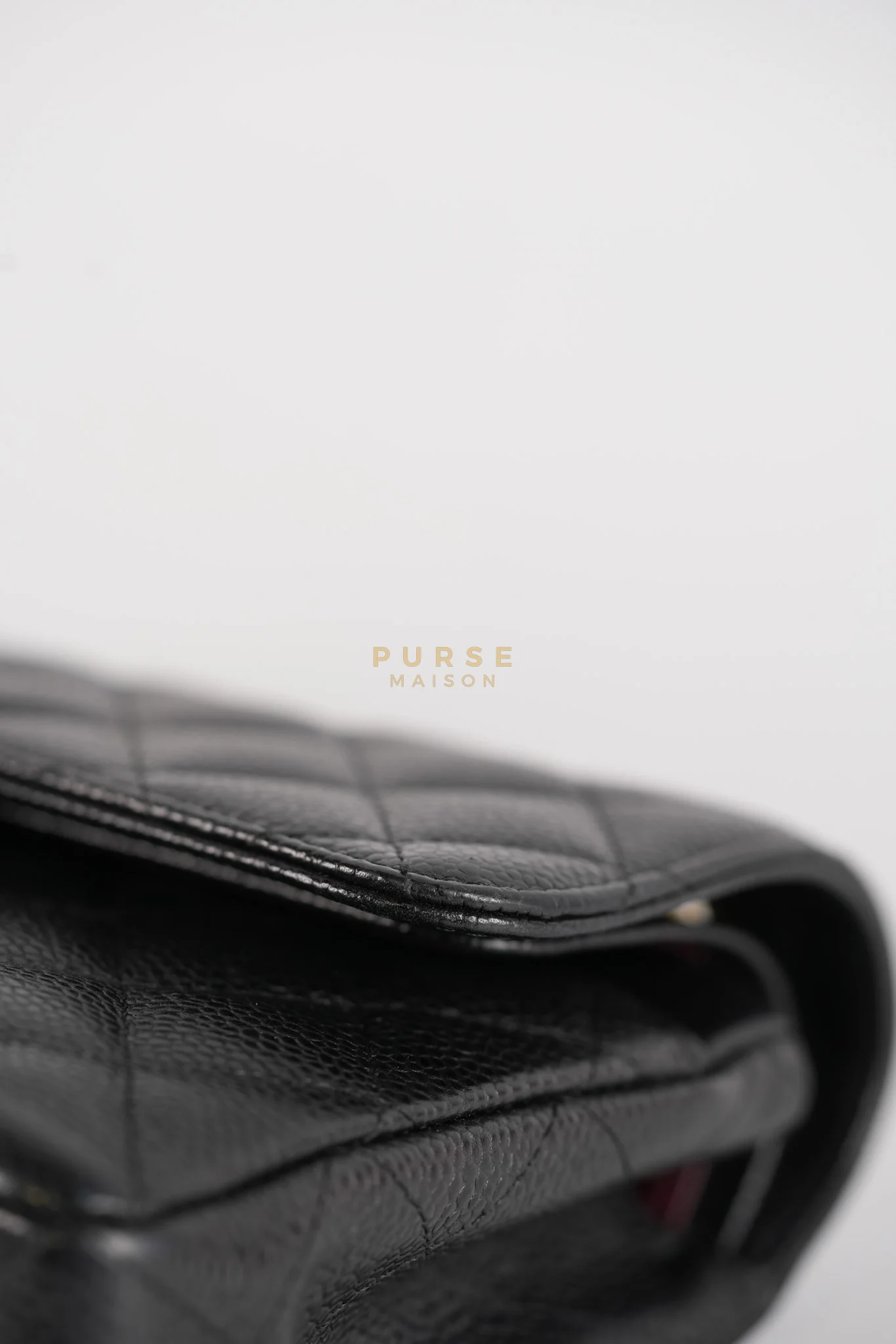 Chanel Classic Double Flap Small in Black Caviar Leather & Gold Hardware Series 20 - Image 13