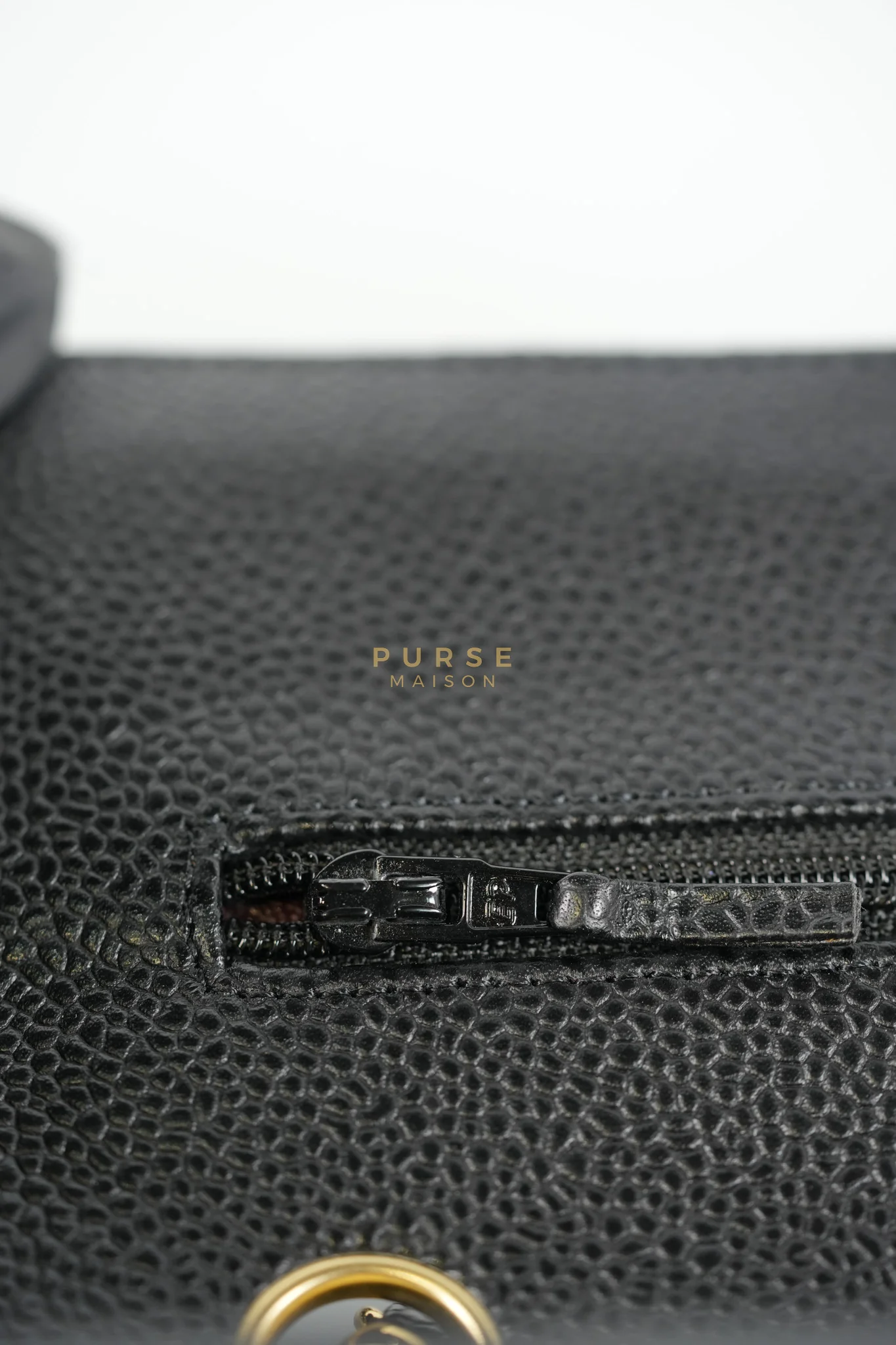 Chanel Classic Double Flap Small in Black Caviar Leather & Gold Hardware Series 20 - Image 20