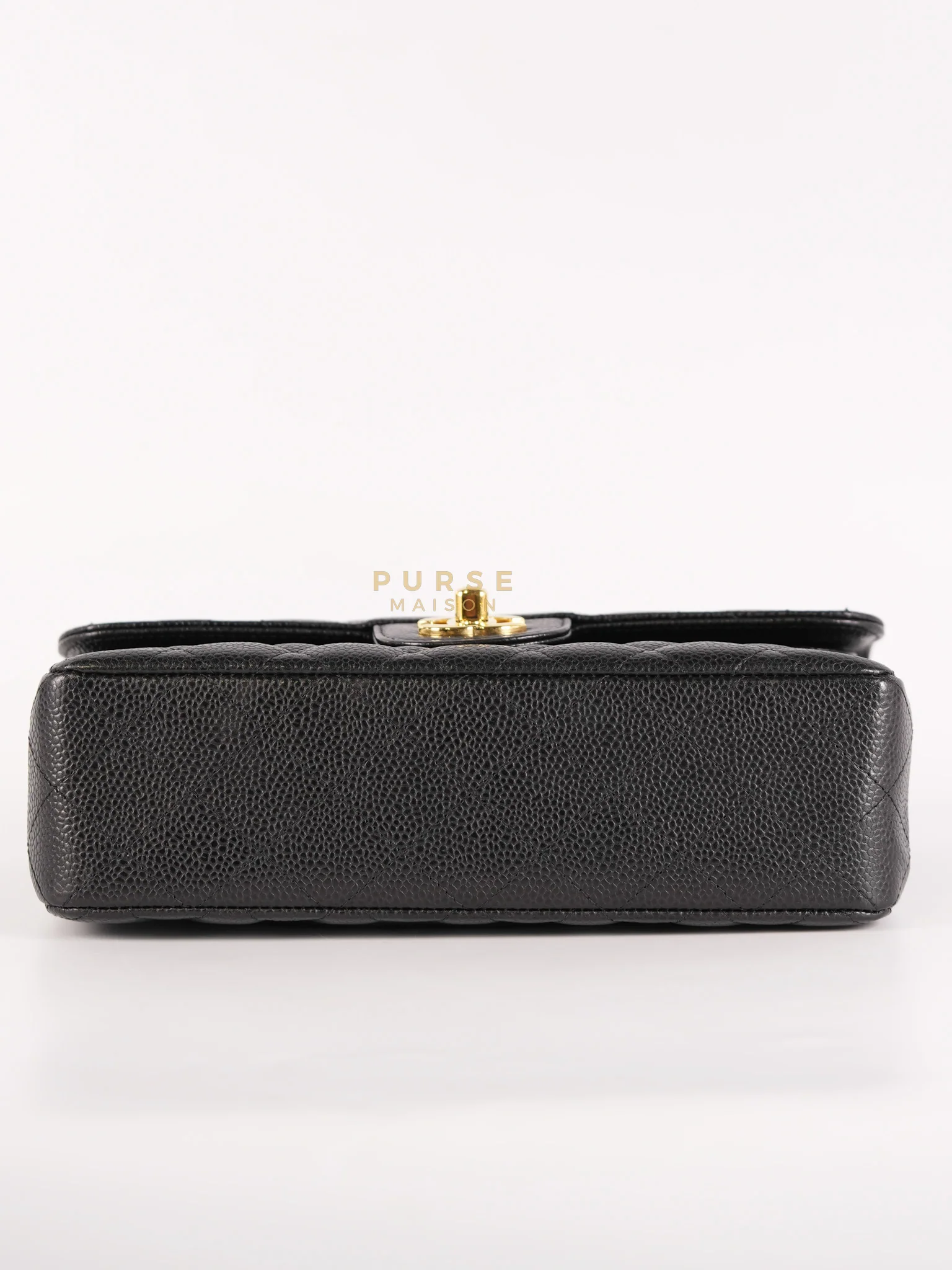 Chanel Classic Double Flap Small in Black Caviar Leather & Gold Hardware Series 20 - Image 7