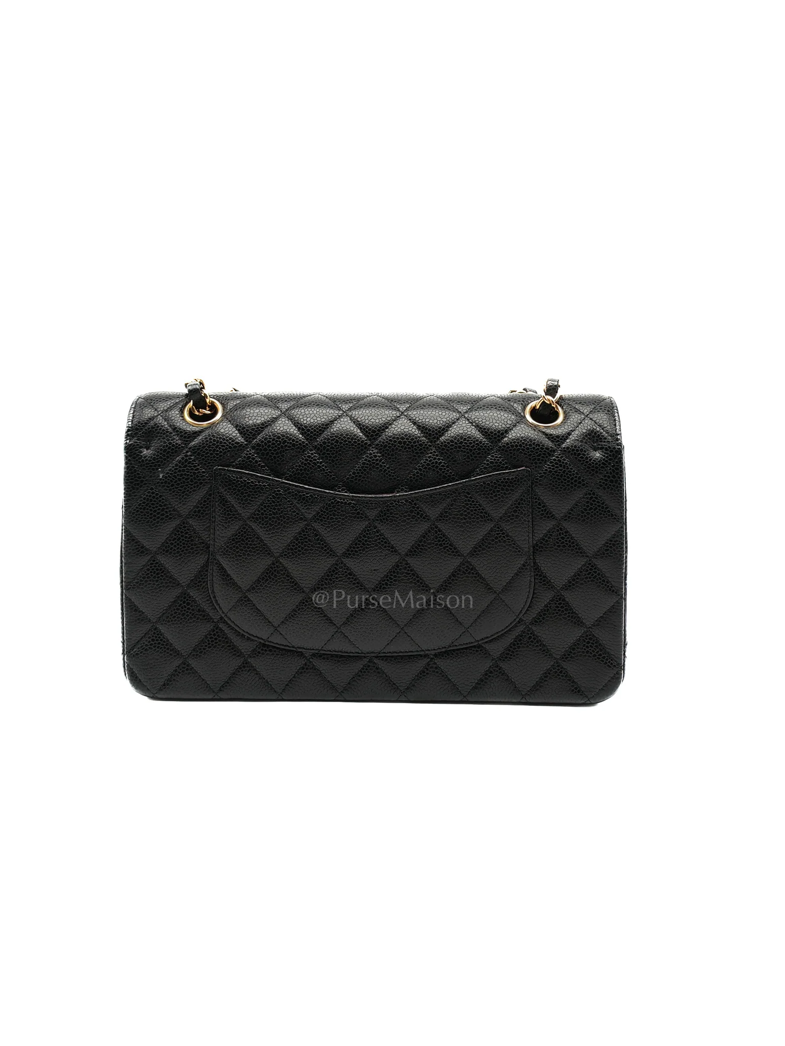 Chanel Classic Double Flap Medium in Black Caviar Leather Gold Hardware (Series 30) - Image 4