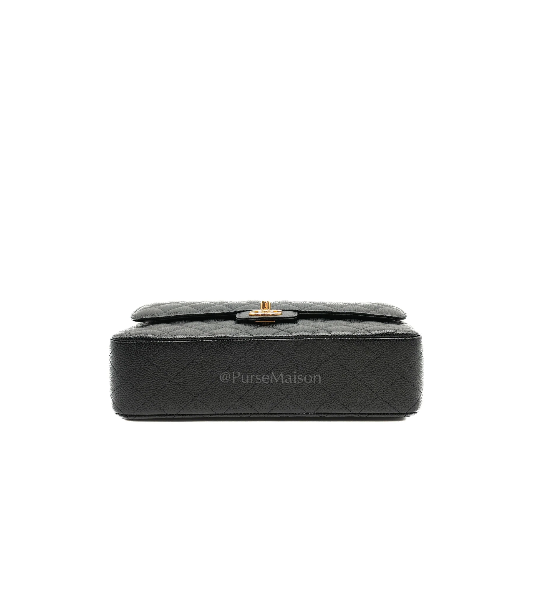 Chanel Classic Double Flap Medium in Black Caviar Leather Gold Hardware (Series 30) - Image 5