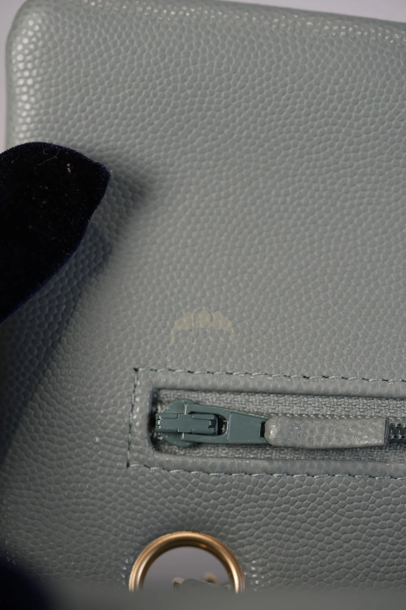 Chanel Classic Double Flap Medium in Mint Green Quilted Caviar Leather & Light Gold Hardware Microchip - Image 20