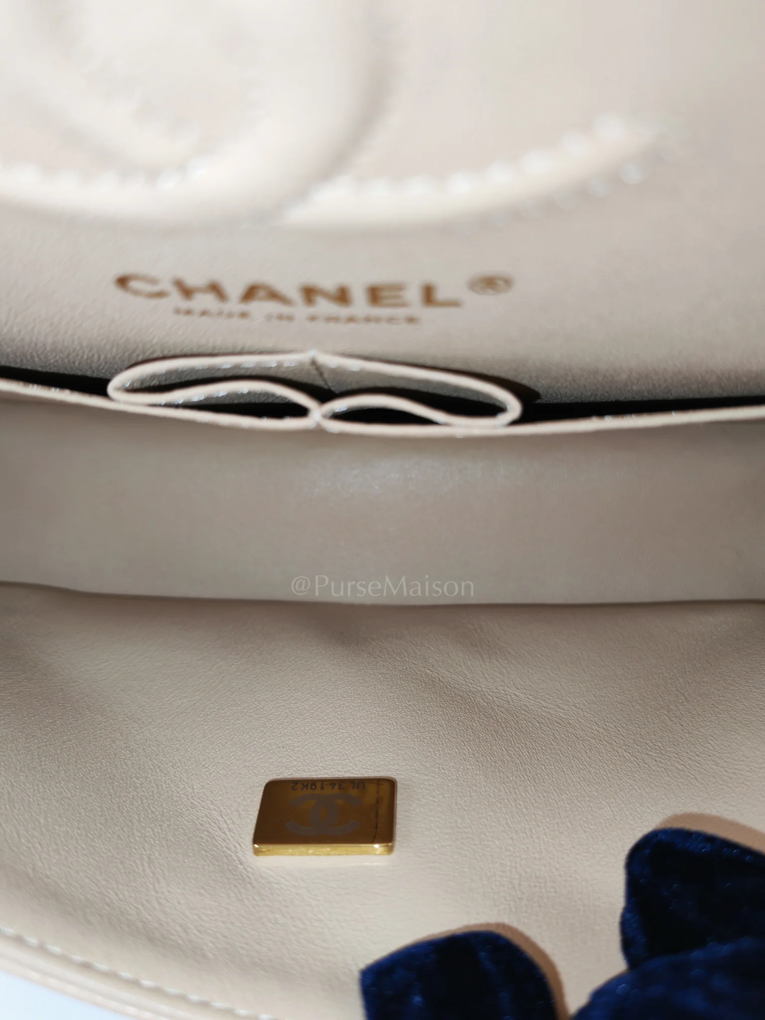 Chanel Classic Double Flap Small in Beige Clair Caviar Leather and Gold Hardware (Microchip) - Image 22