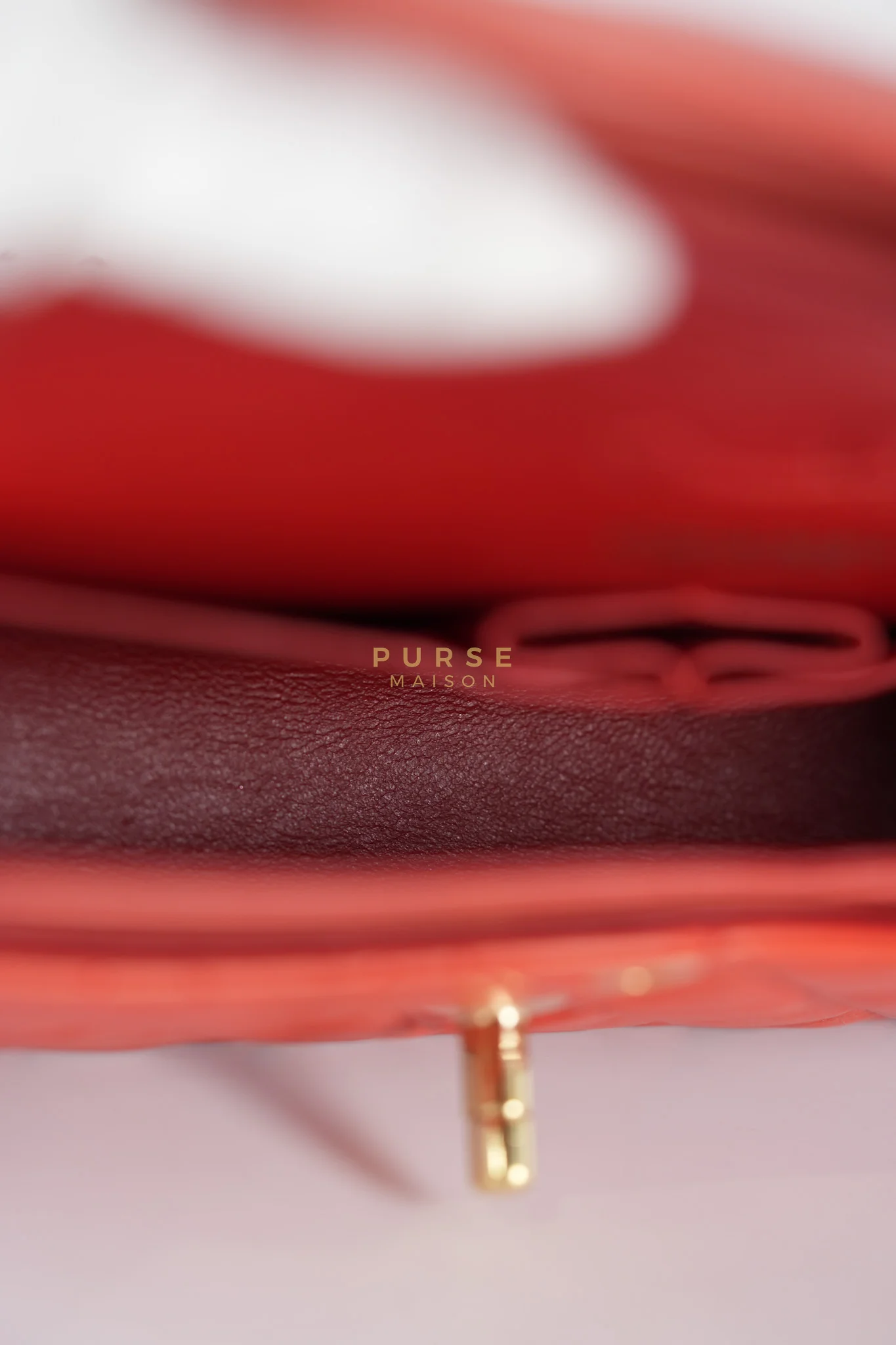 Chanel Classic Double Flap Small Vintage in Red Lambskin Leather and 24k Gold Hardware Series 6 - Image 38