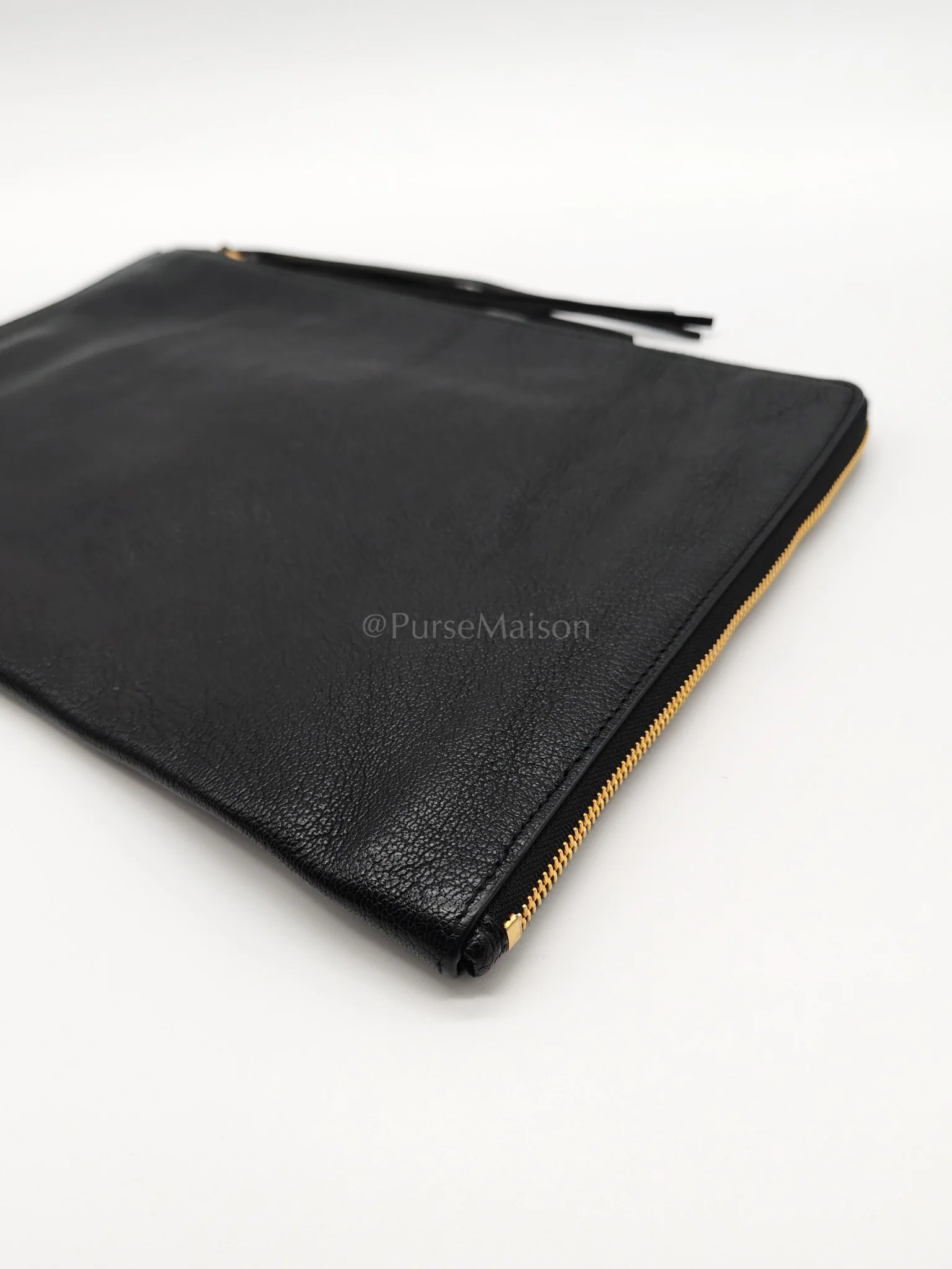 Balenciaga Classic Metallic Edge Clutch in Black Calfskin Leather - Image 11