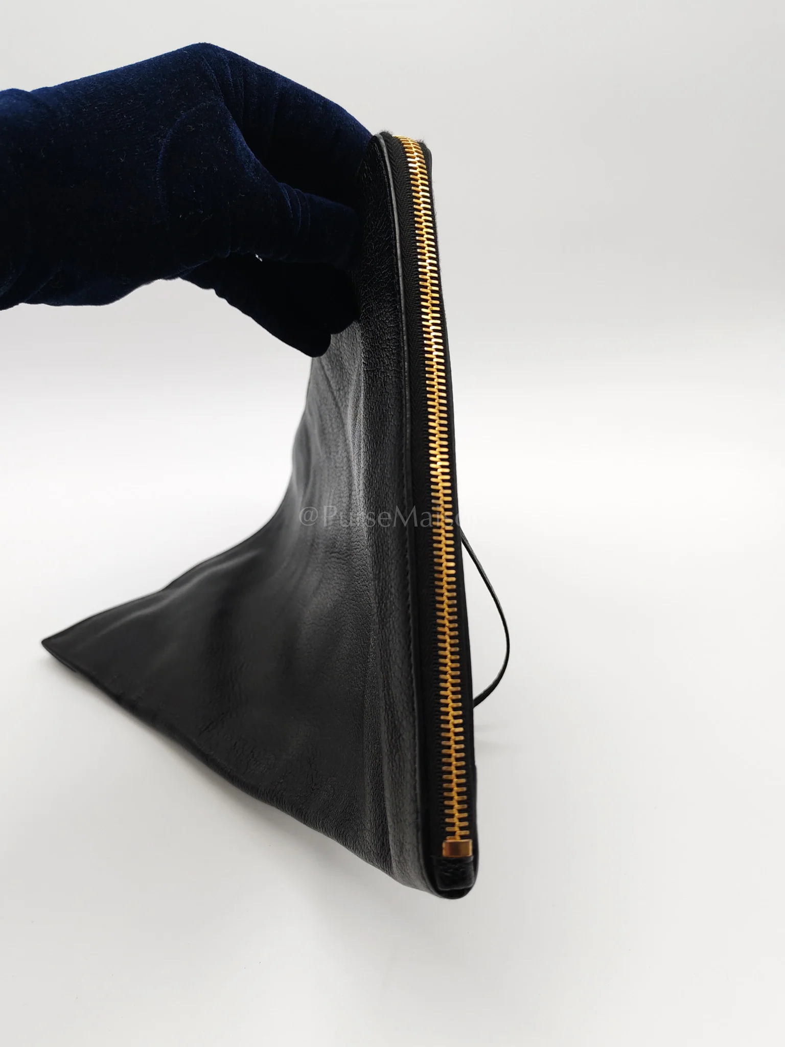 Balenciaga Classic Metallic Edge Clutch in Black Calfskin Leather - Image 12
