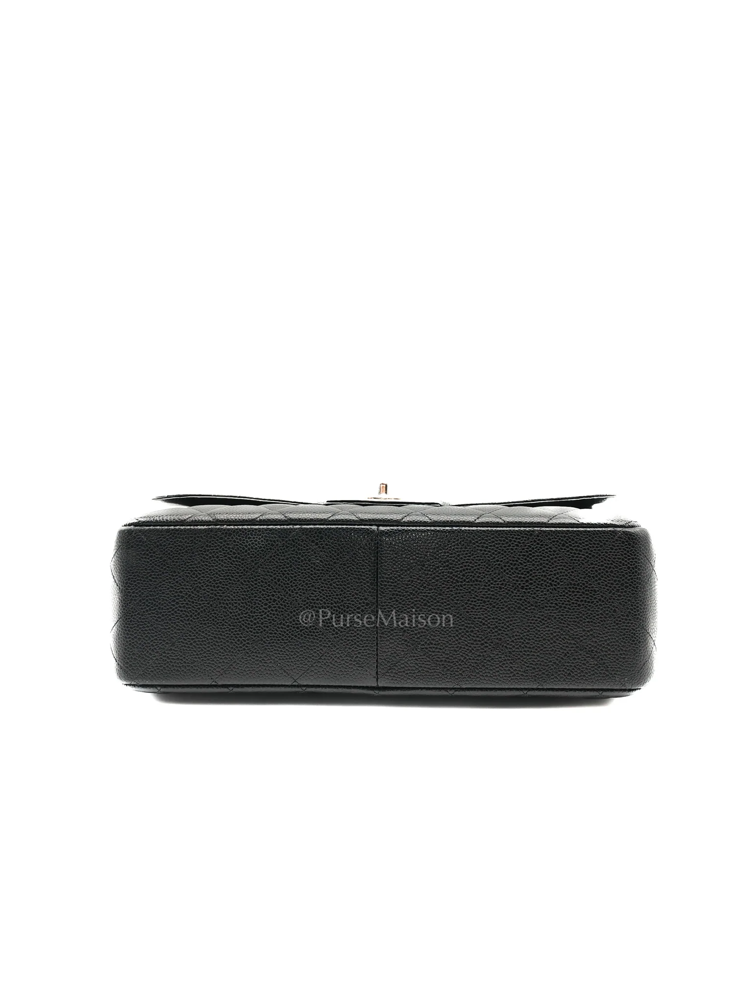 Chanel Classic Single Flap Jumbo in Black Caviar Leather Silver Hardware (Series 13) - Image 7