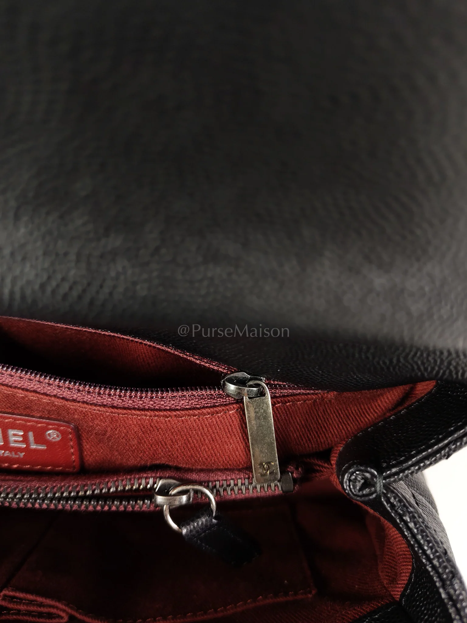Chanel Coco Handle Medium in Black Quilted Caviar Leather & Ruthenium Hardware Series 23 - Image 22