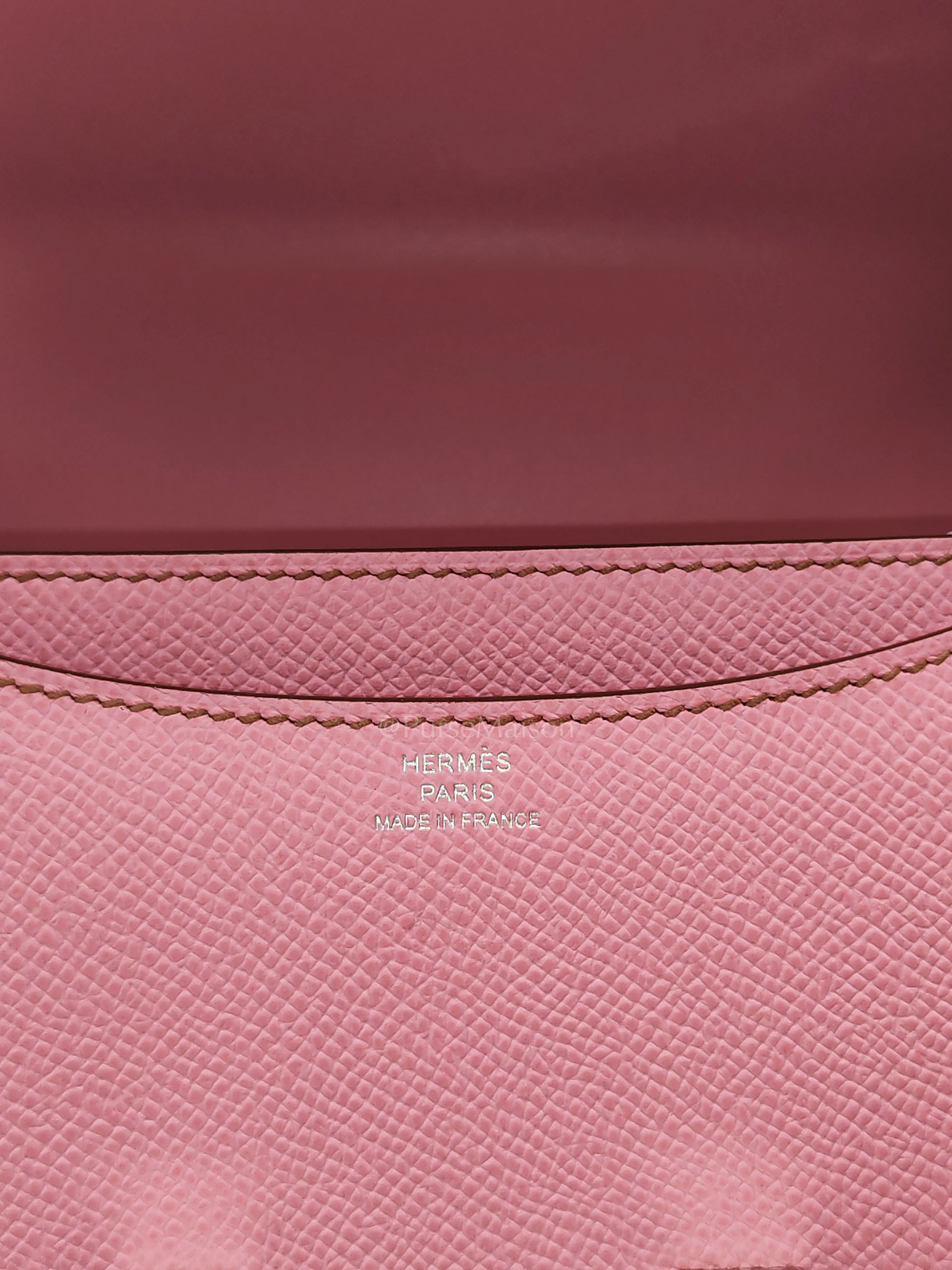 Hermes Constance 18 Bubble Gum Pink Epsom Leather in Palladium Hardware Stamp Z (2021) - Image 16
