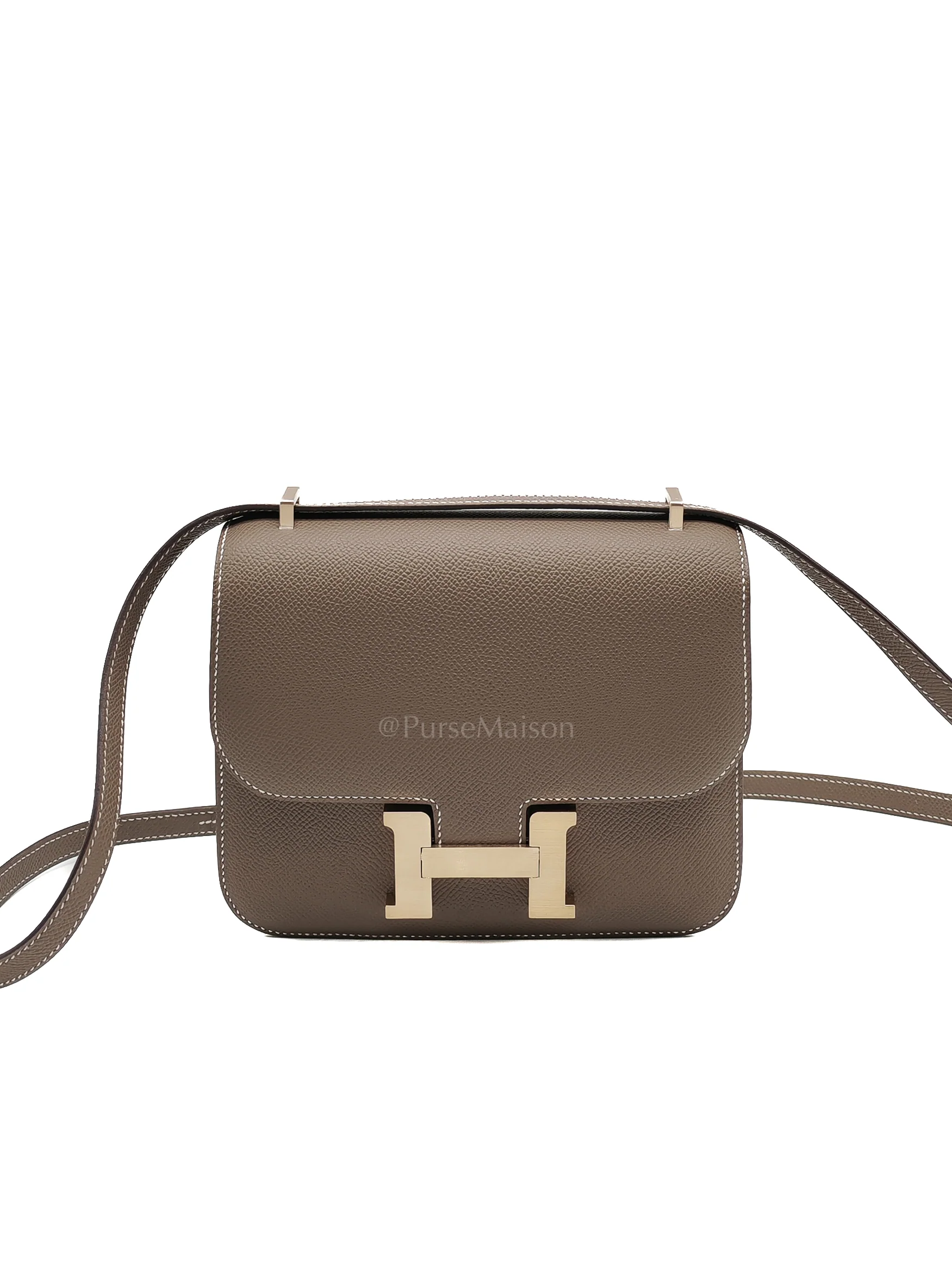 Hermes Constance 18 Etoupe in Epsom Leather and Brushed Gold Hardware Stamp K (2025)
