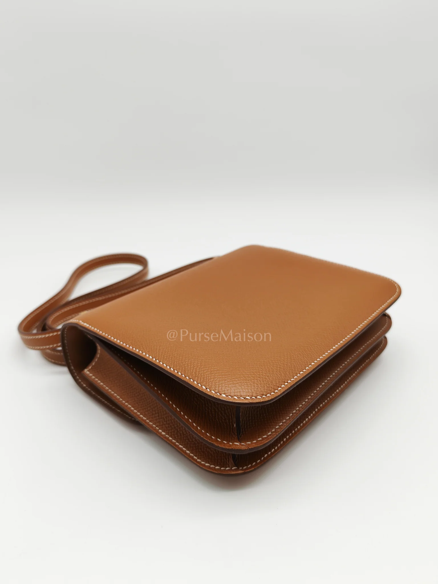 Hermes Constance 18 in Gold Epsom Leather & Gold Hardware Stamp U(2022) - Image 9