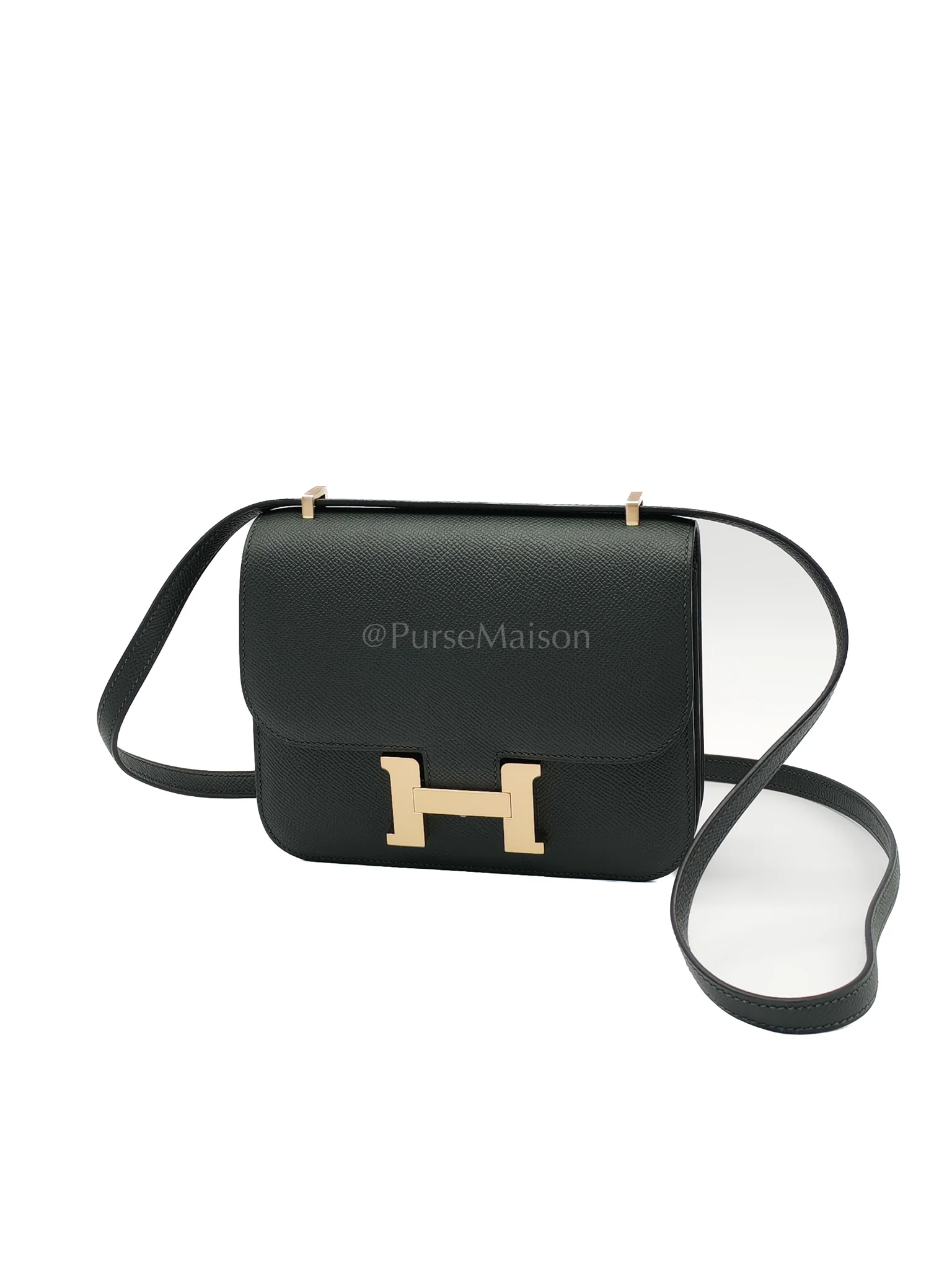 Hermes Constance 18 Vert Mangrove Epsom Leather in Permabrass Hardware Stamp K (2025) - Image 3
