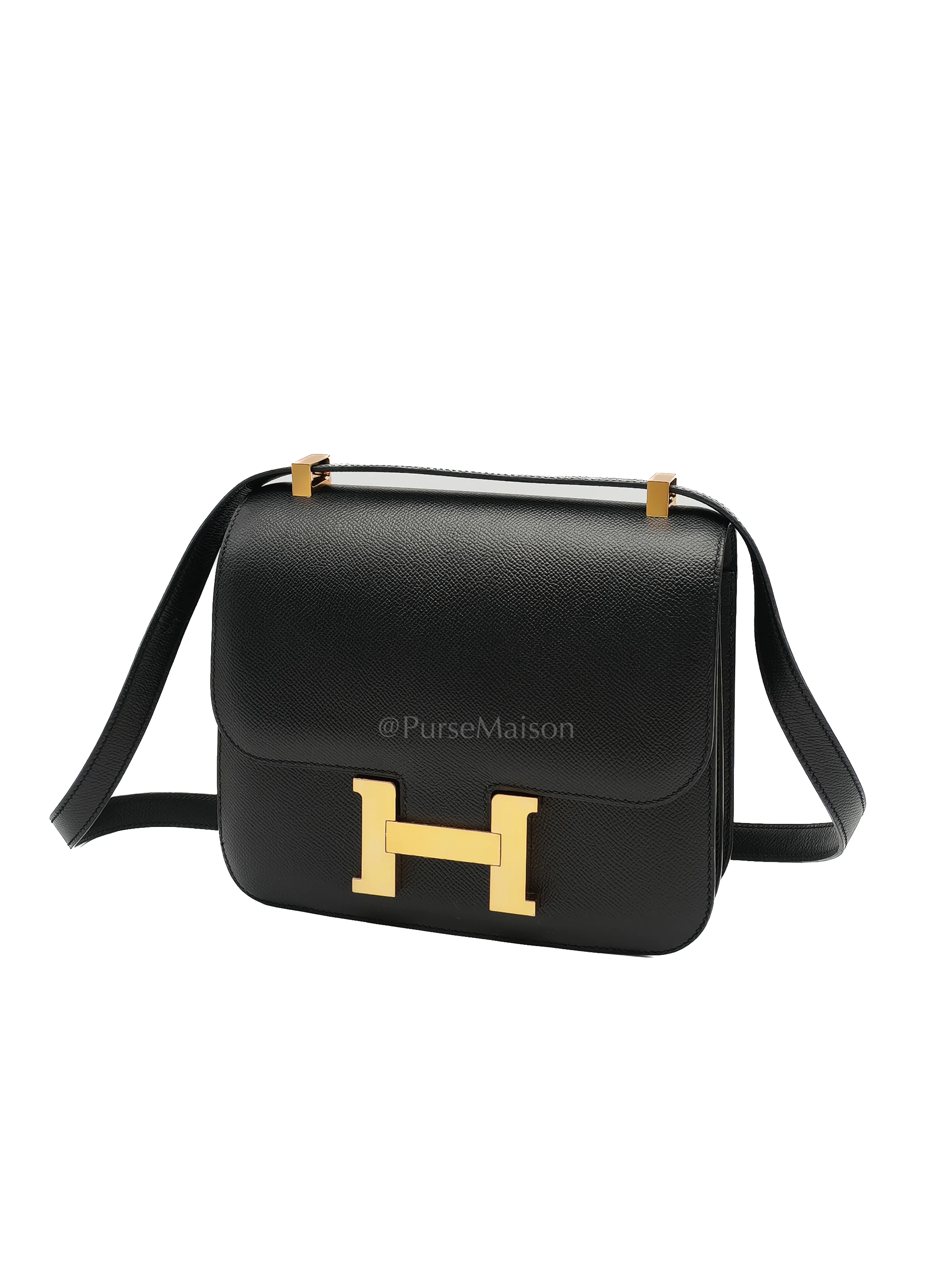 Hermes Constance 24 in Black Epsom Leather and Gold Hardware Stamp Y (2020) - Image 2