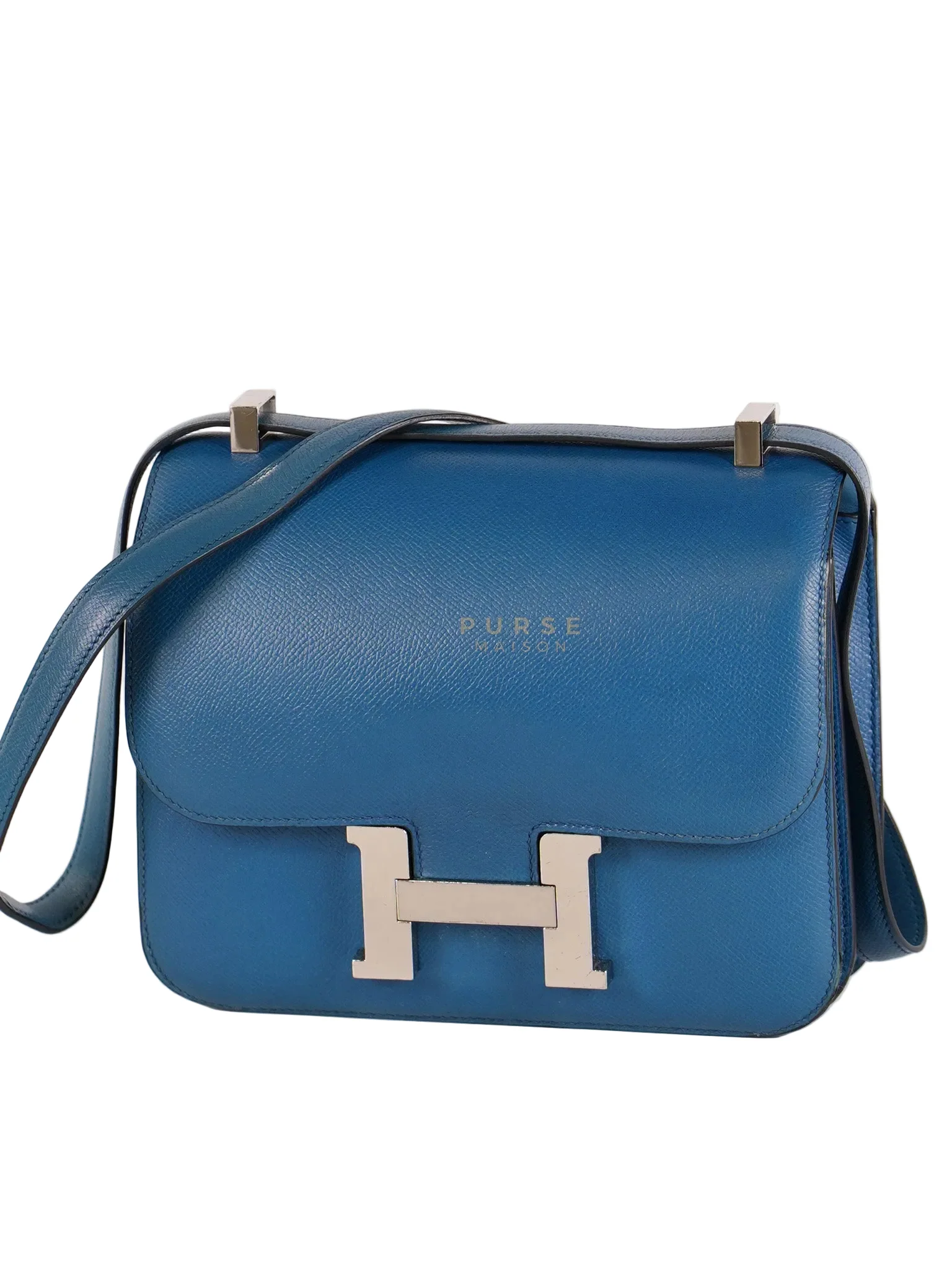 Hermes Constance 24 Epsom in Colvert Evercolor Leather and Palladium Hardware Stamp Square R (2014) - Image 3