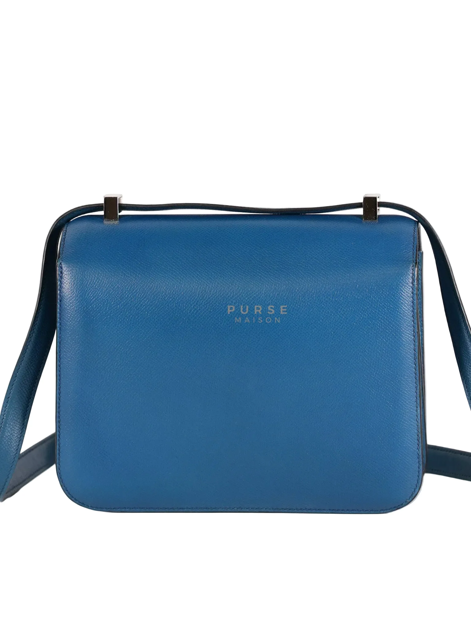 Hermes Constance 24 Epsom in Colvert Evercolor Leather and Palladium Hardware Stamp Square R (2014) - Image 4