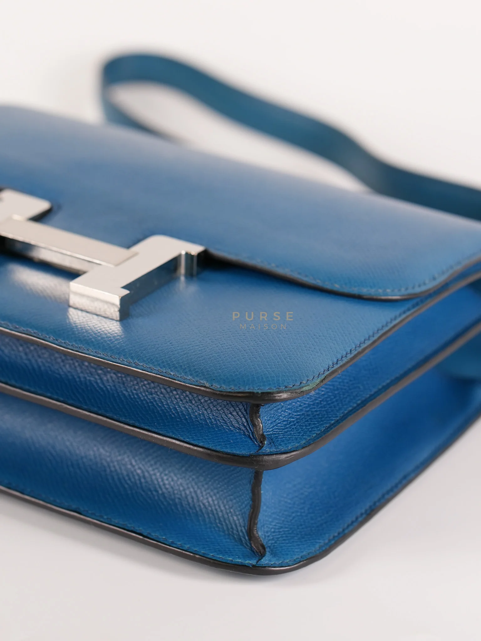 Hermes Constance 24 Epsom in Colvert Evercolor Leather and Palladium Hardware Stamp Square R (2014) - Image 9