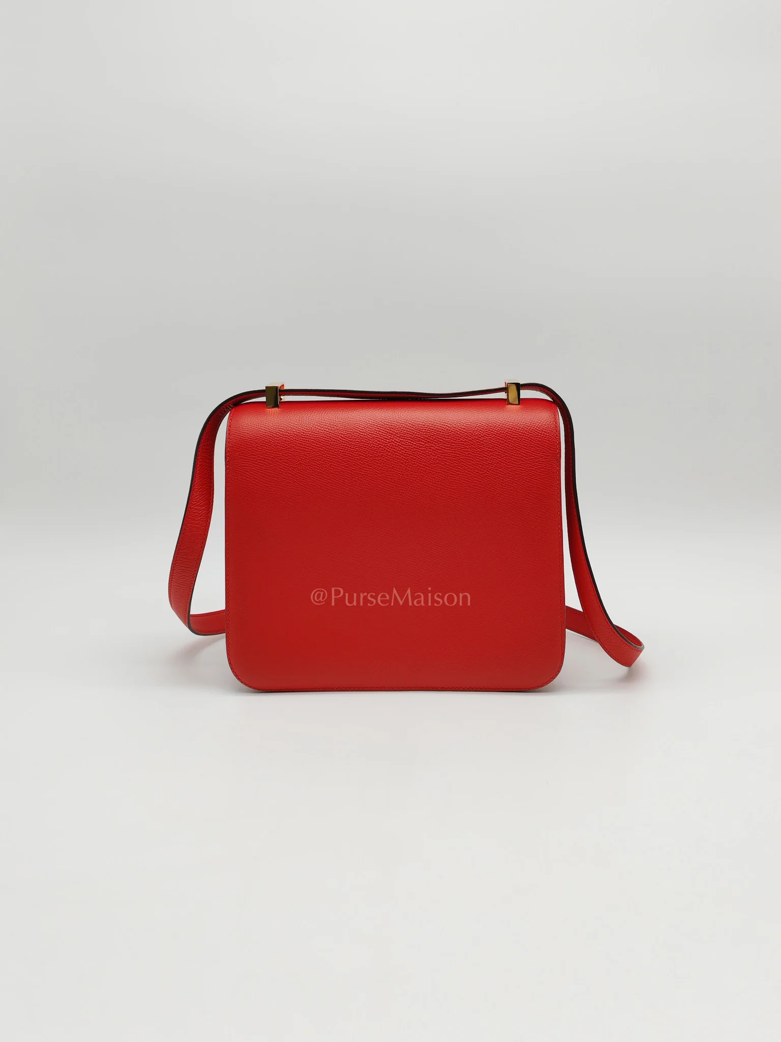 Hermes Constance 24 in Red Epsom Leather and Gold Hardware Stamp D(2019) - Image 4