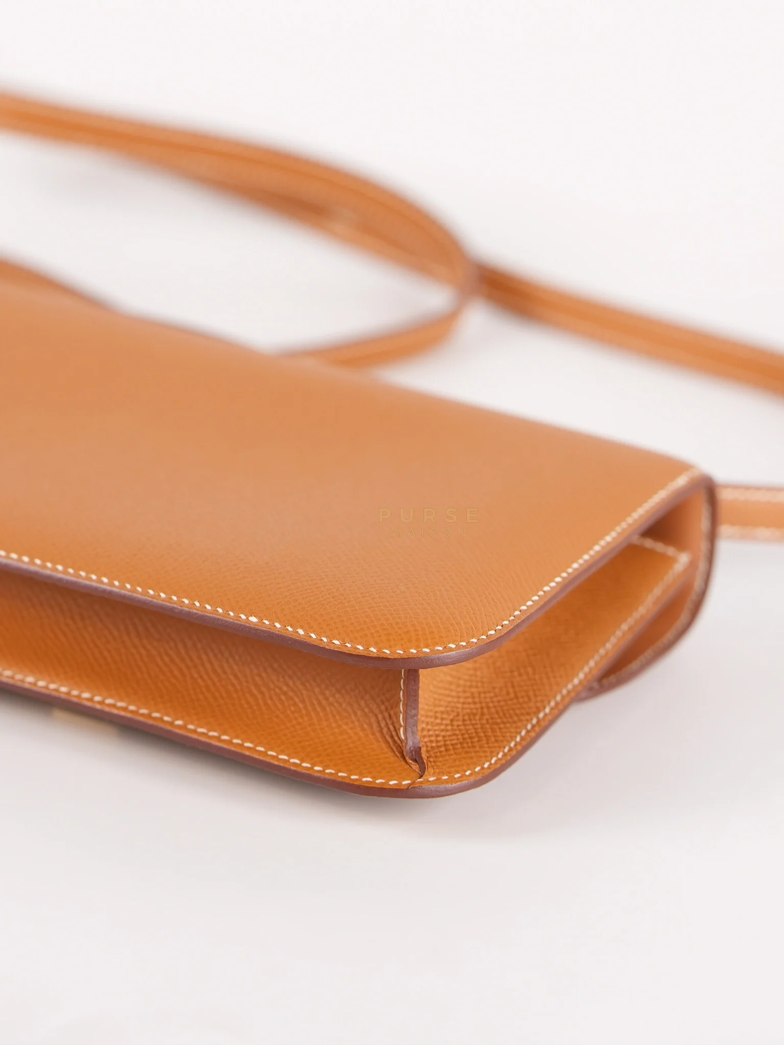 Hermes Constance Elan Gold Epsom Leather Gold Hardware Stamp W(2024) - Image 10
