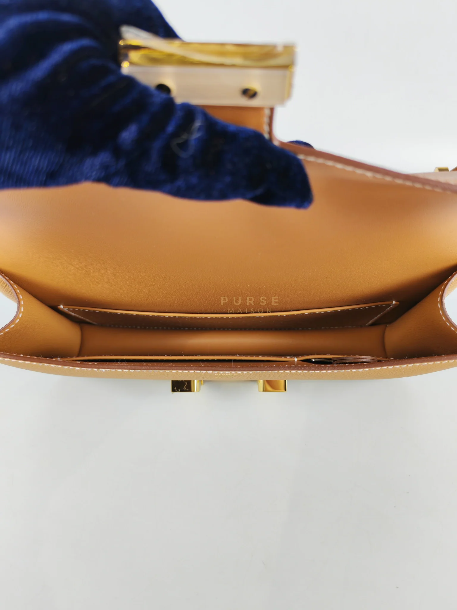 Hermes Constance Elan Gold Epsom Leather Gold Hardware Stamp W(2024) - Image 14