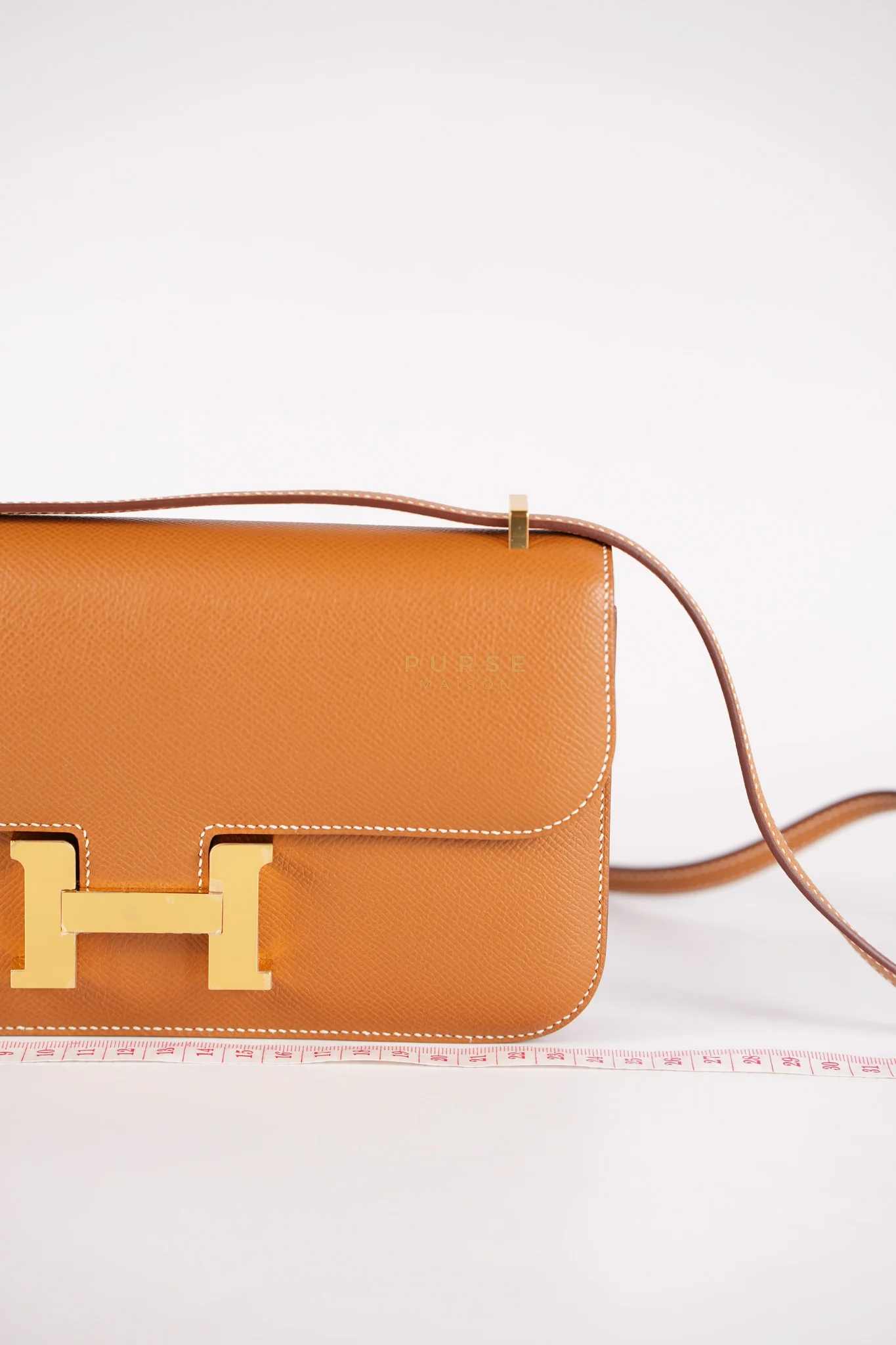 Hermes Constance Elan Gold Epsom Leather Gold Hardware Stamp W(2024) - Image 16