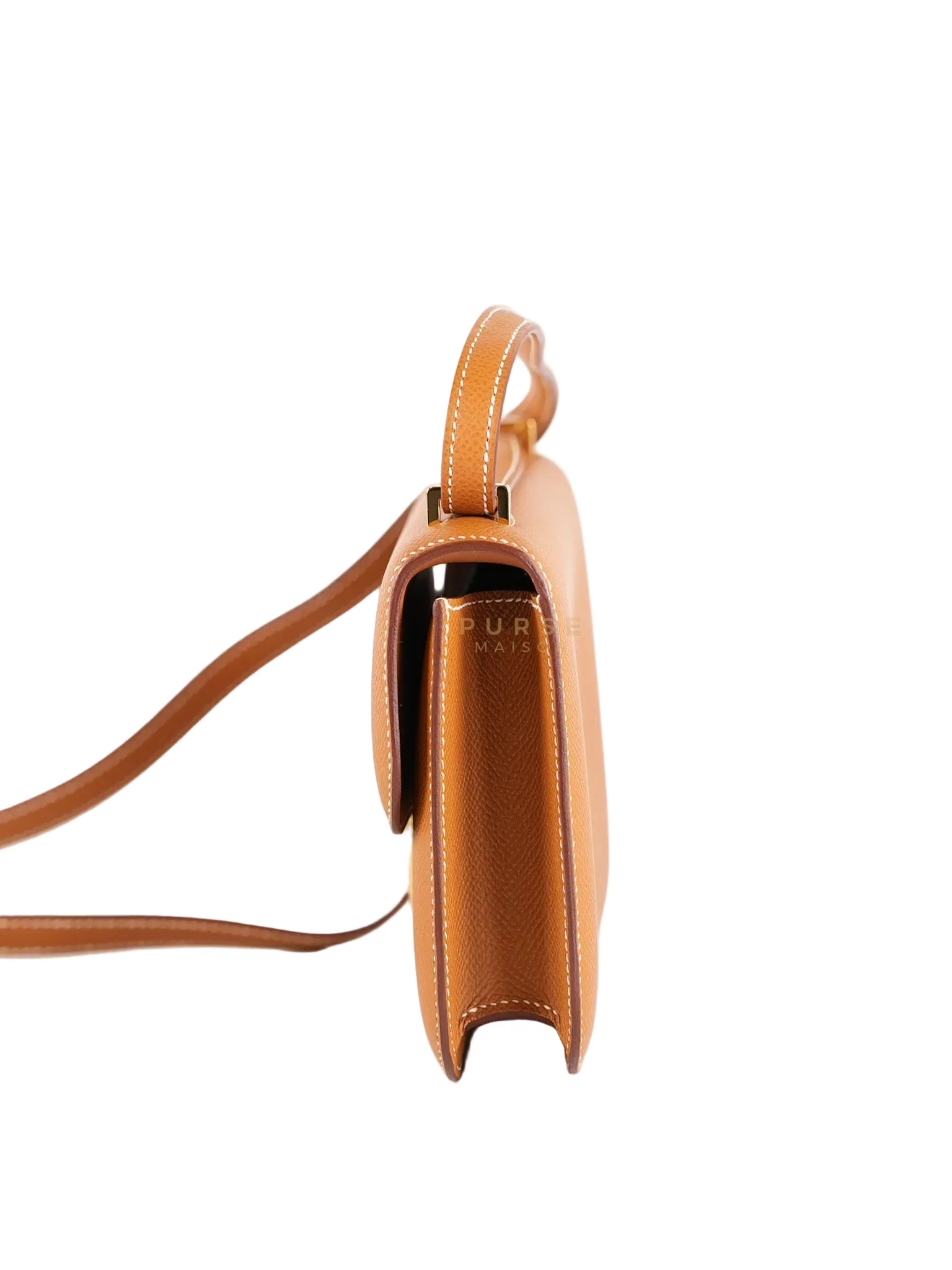 Hermes Constance Elan Gold Epsom Leather Gold Hardware Stamp W(2024) - Image 4