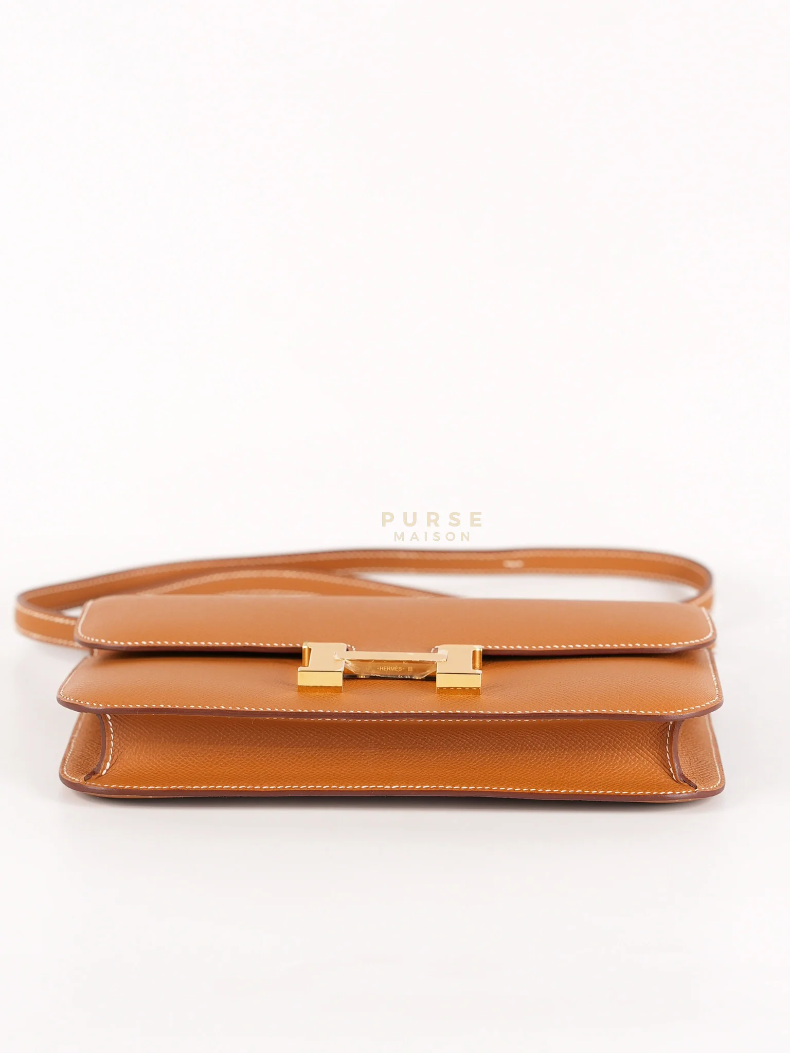 Hermes Constance Elan Gold Epsom Leather Gold Hardware Stamp W(2024) - Image 6