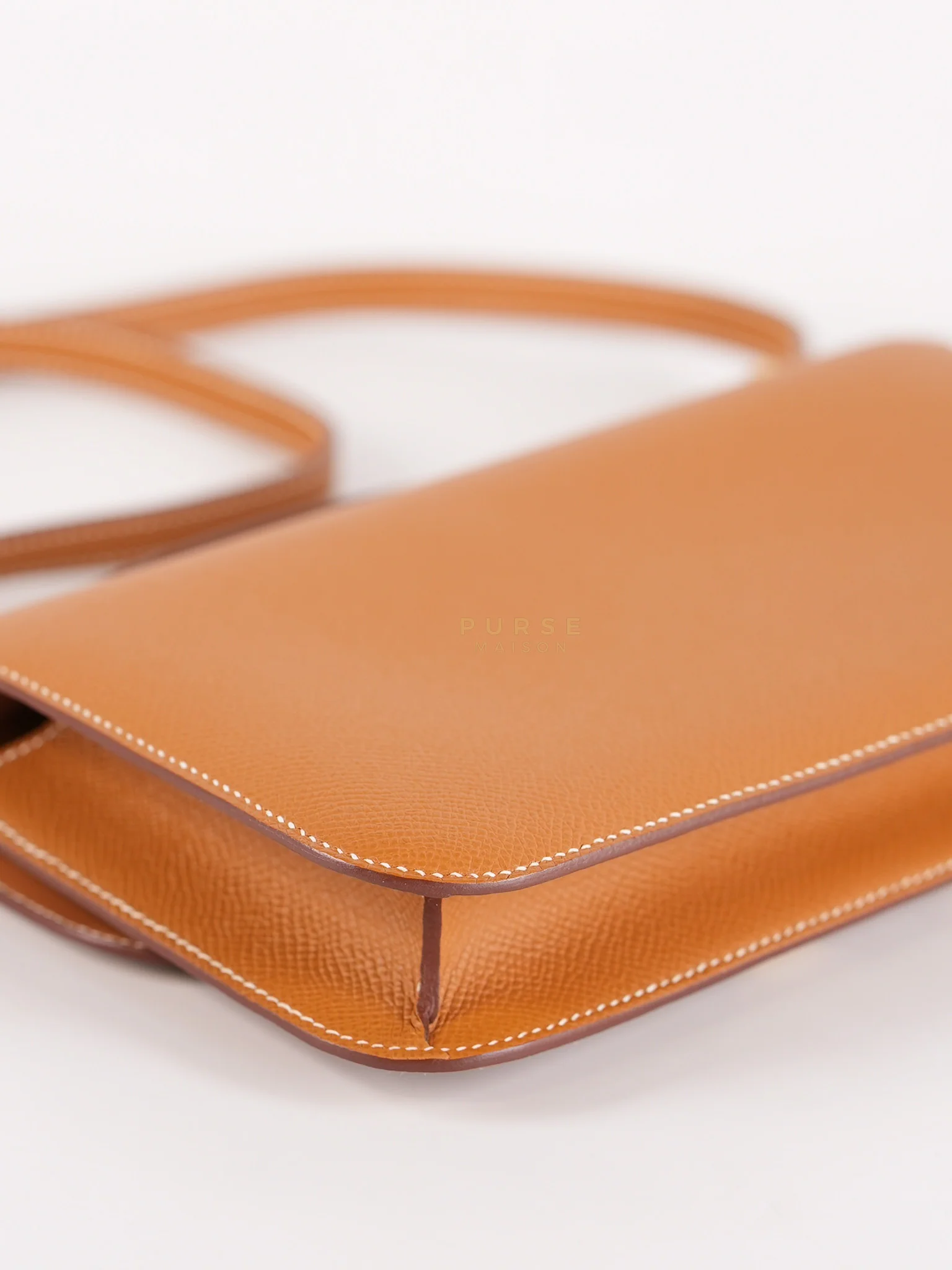 Hermes Constance Elan Gold Epsom Leather Gold Hardware Stamp W(2024) - Image 9