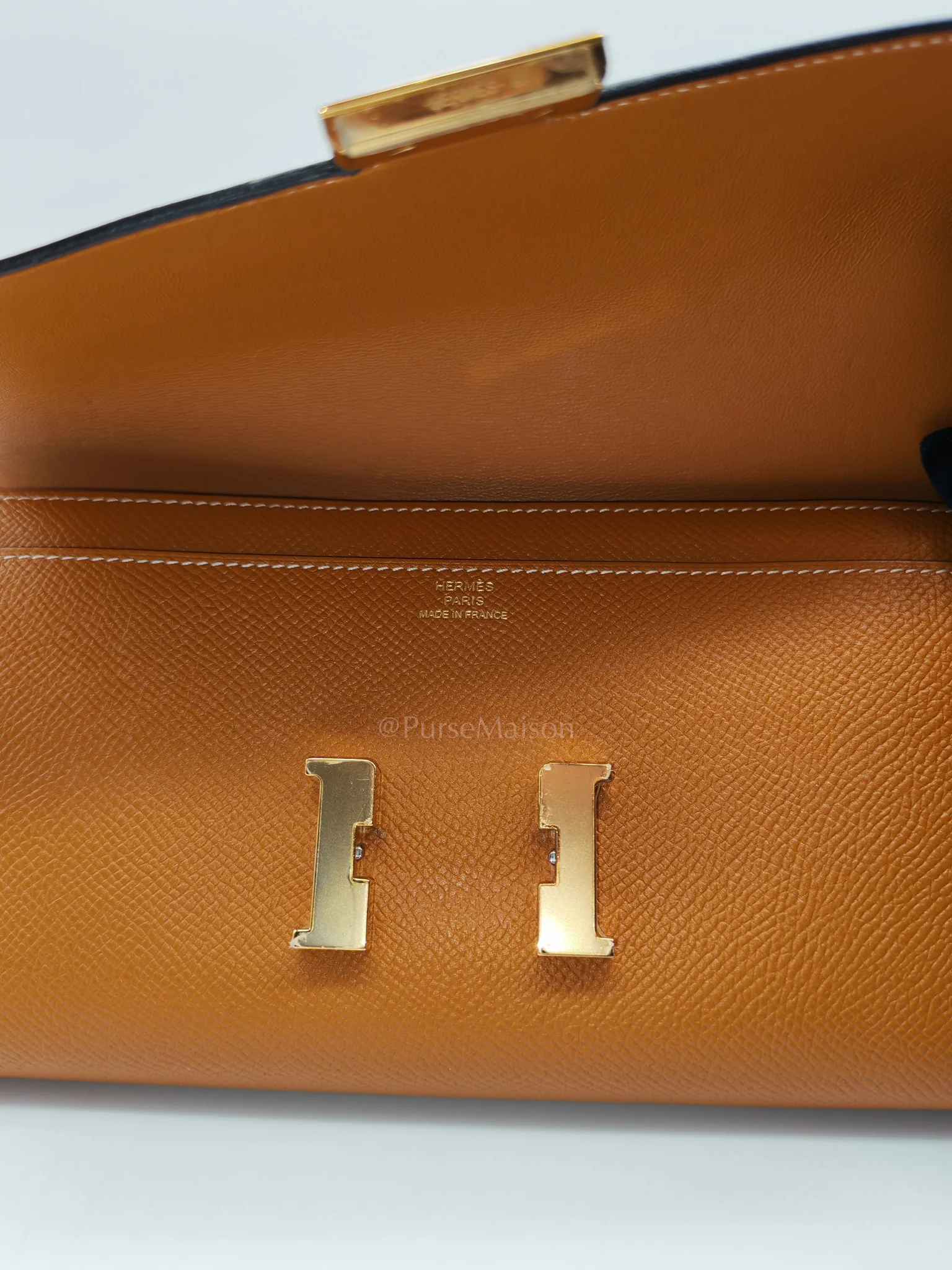 Hermes Constance To Go in Toffee Epsom Leather & Gold Hardware Stamp D (2019) - Image 13