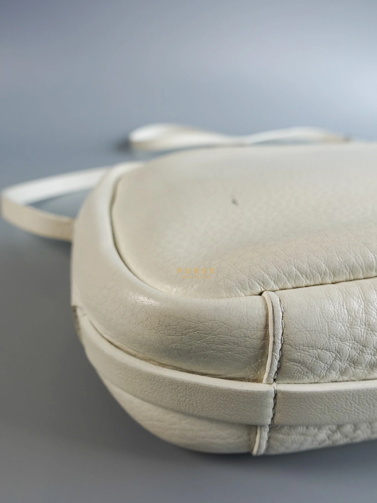 Balenciaga Camera Sling Bag in White Leather - Image 13
