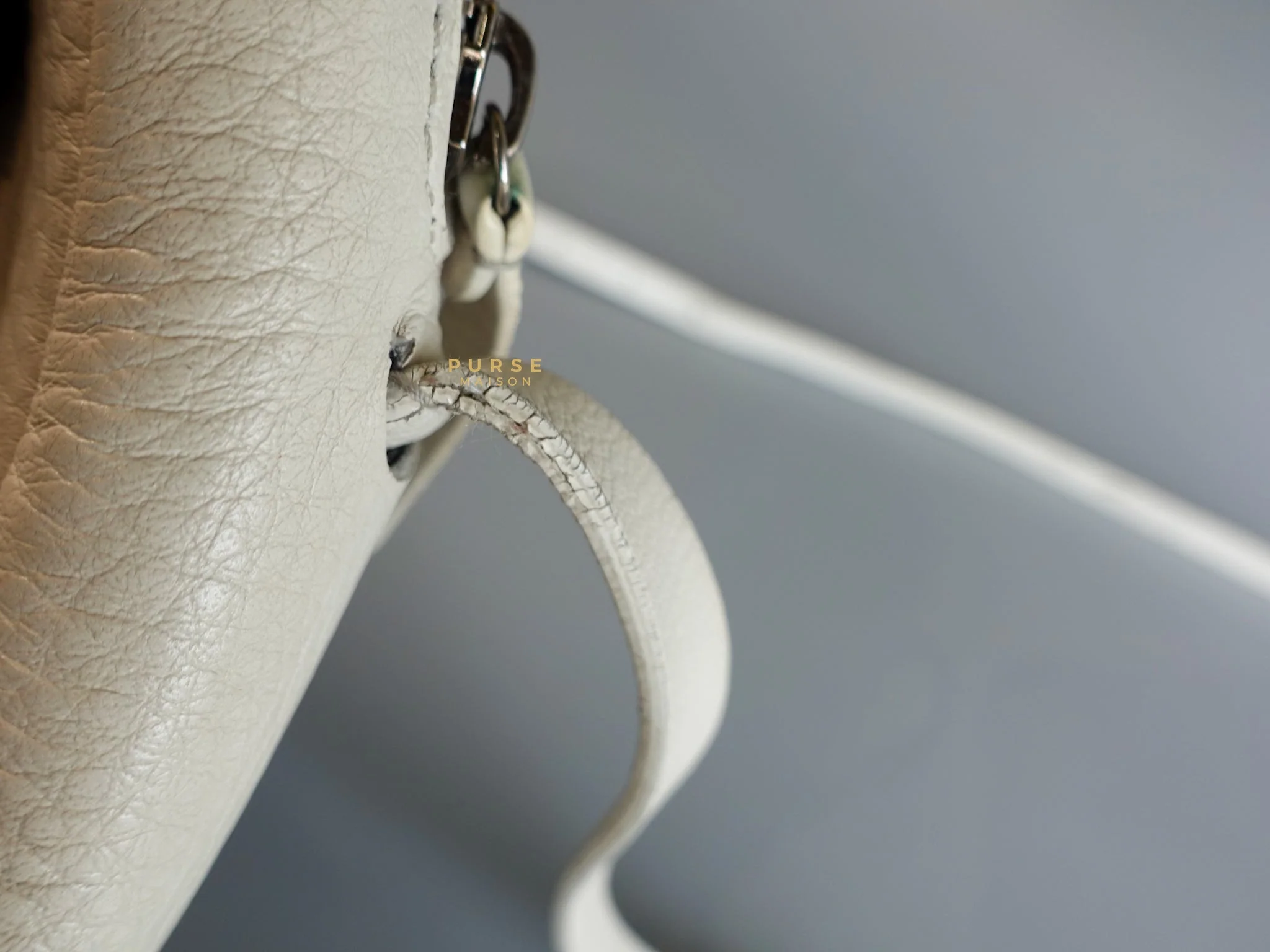 Balenciaga Camera Sling Bag in White Leather - Image 22