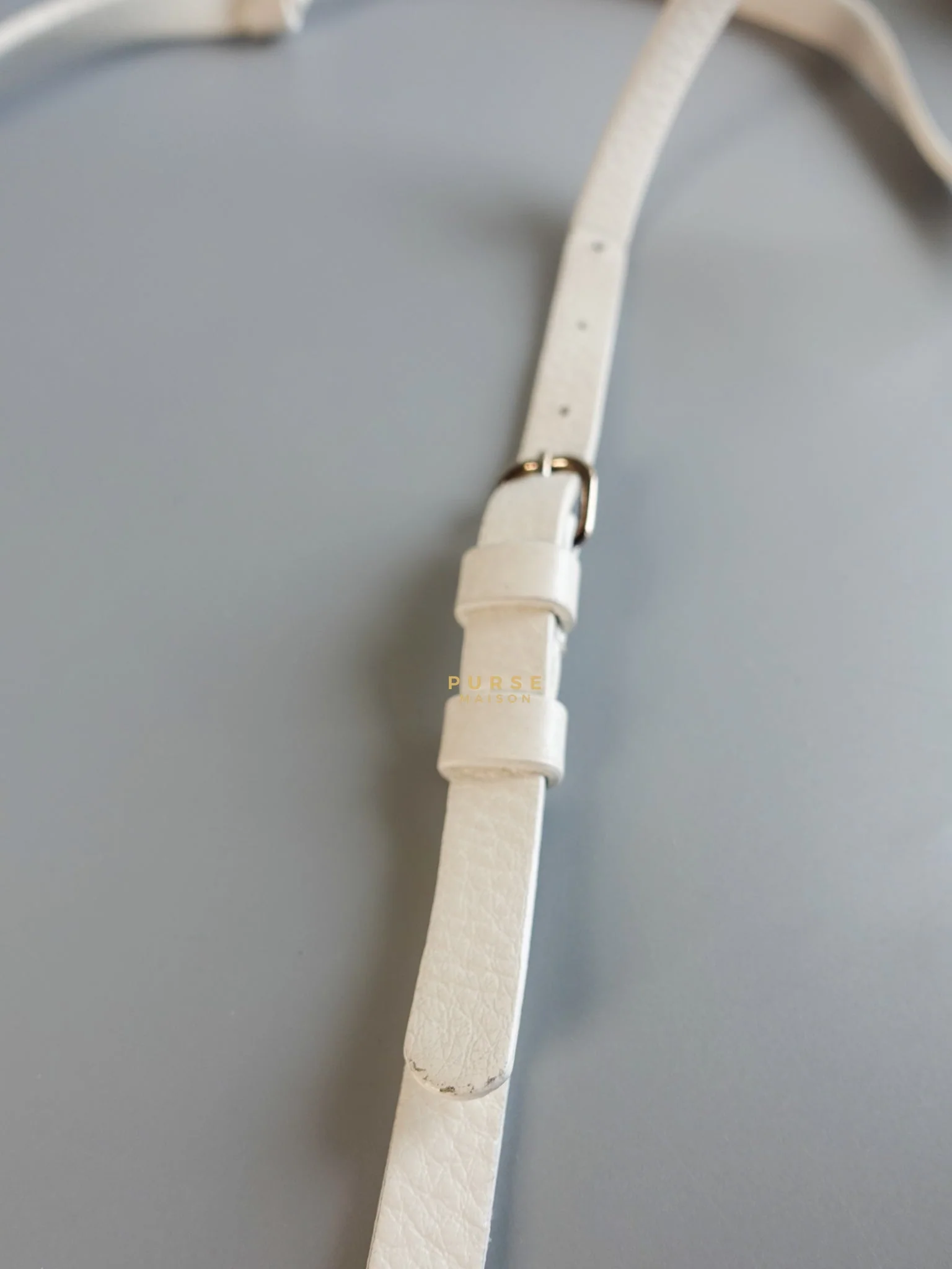 Balenciaga Camera Sling Bag in White Leather - Image 38