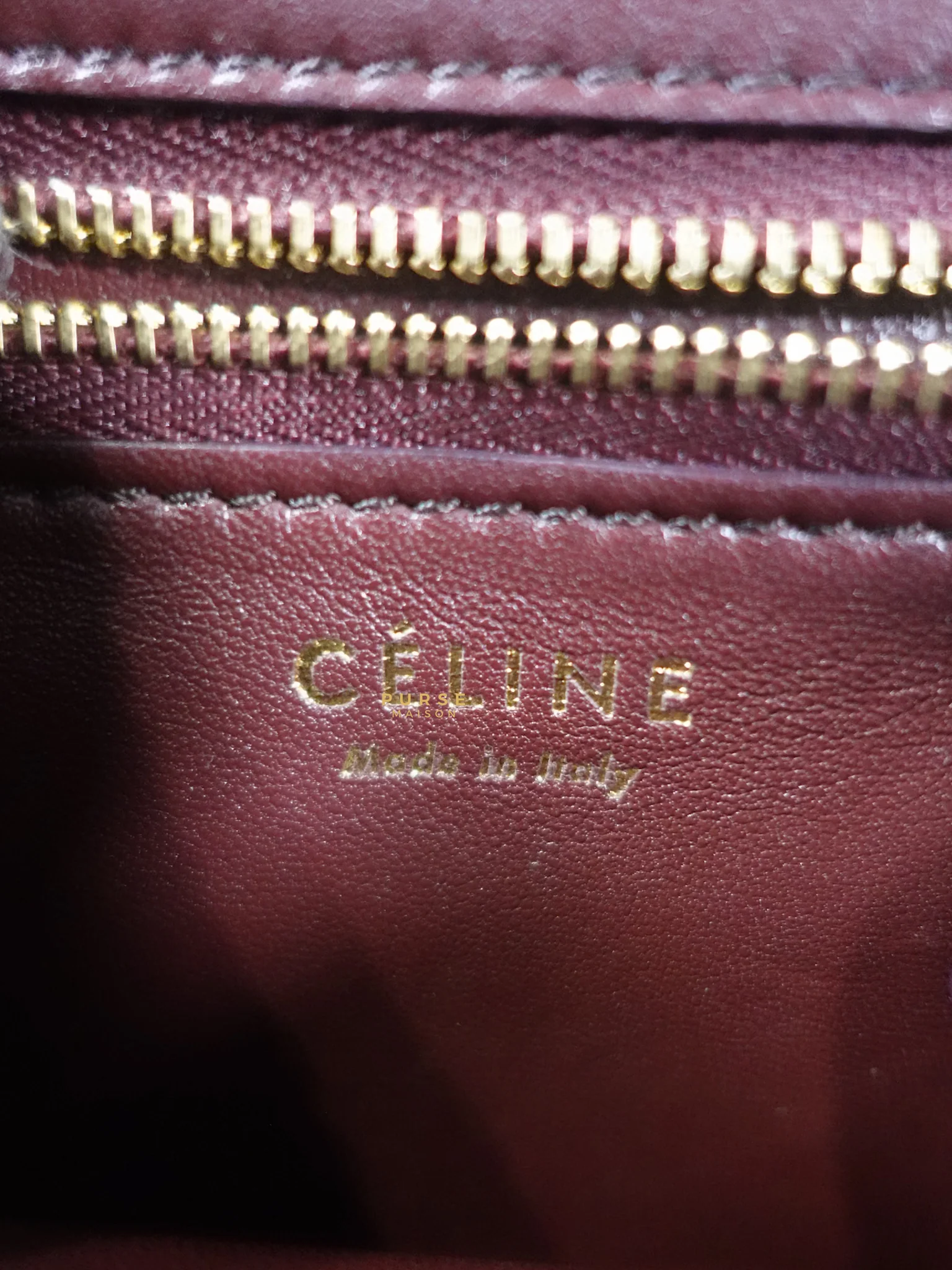 Celine Classic Box Maroon Python Mini Shoulder Bag - Image 14