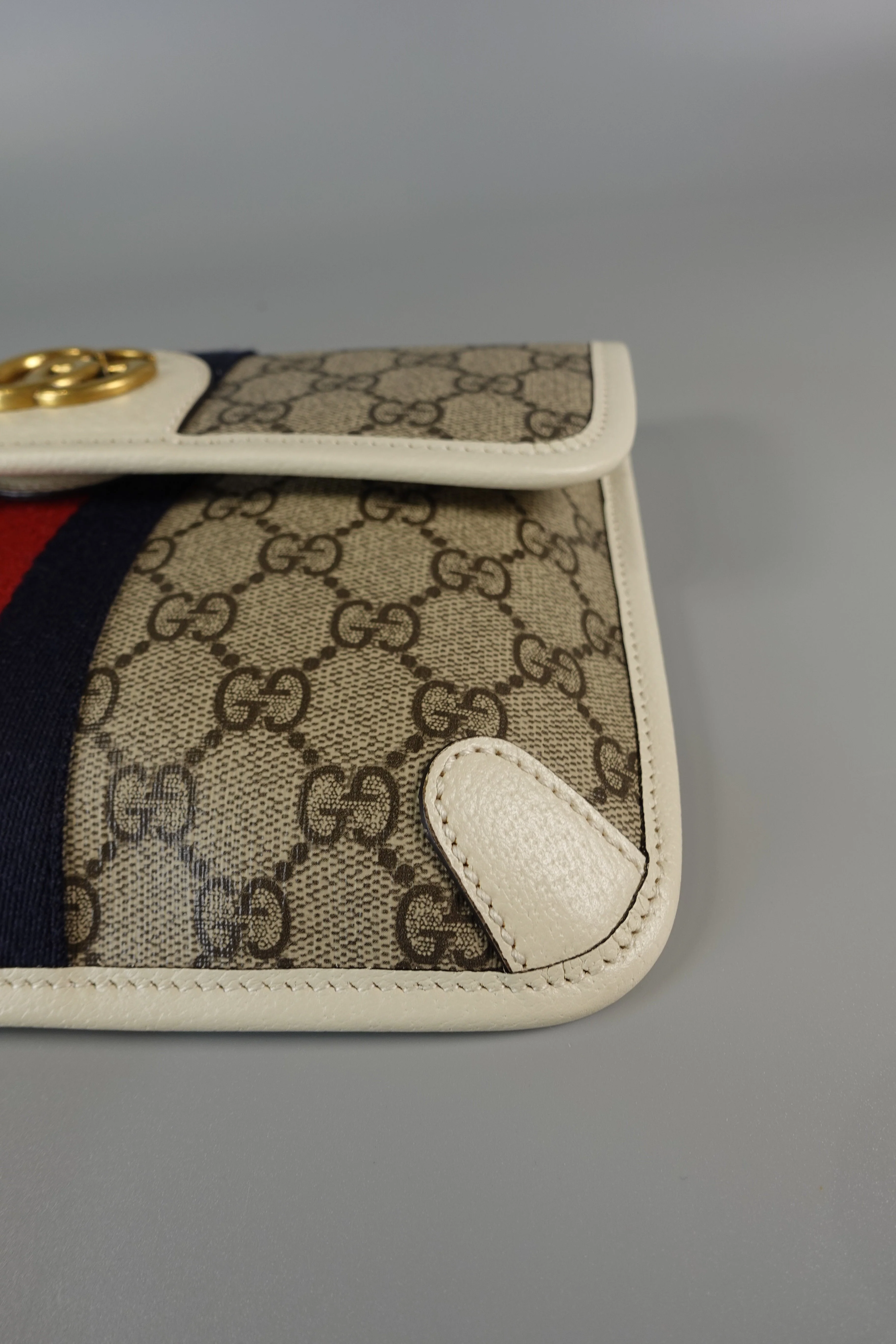 Gucci GG Supreme Web Canvas White Ophidia Belt Bag - Image 12