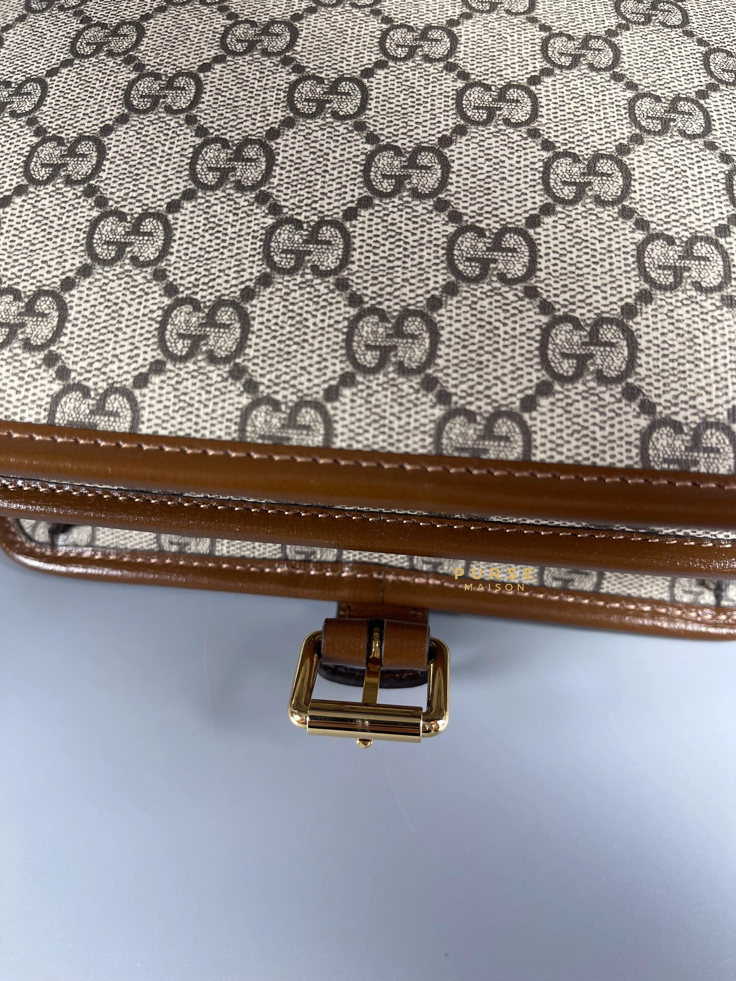 Gucci Gucci GG Supreme Azalea Calfskin Mini Retro Interlocking G Flap For Men - Image 17