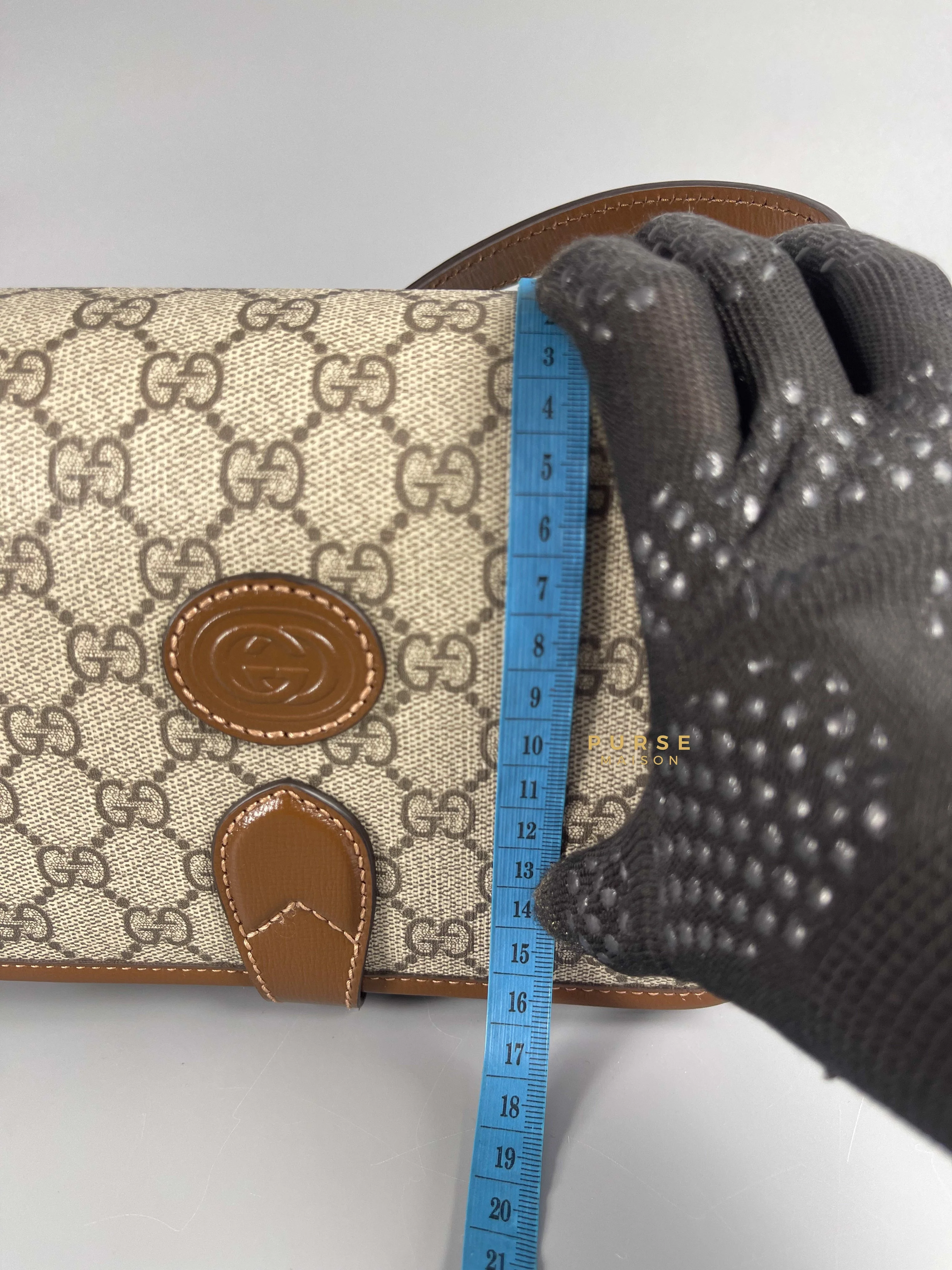 Gucci Gucci GG Supreme Azalea Calfskin Mini Retro Interlocking G Flap For Men - Image 24