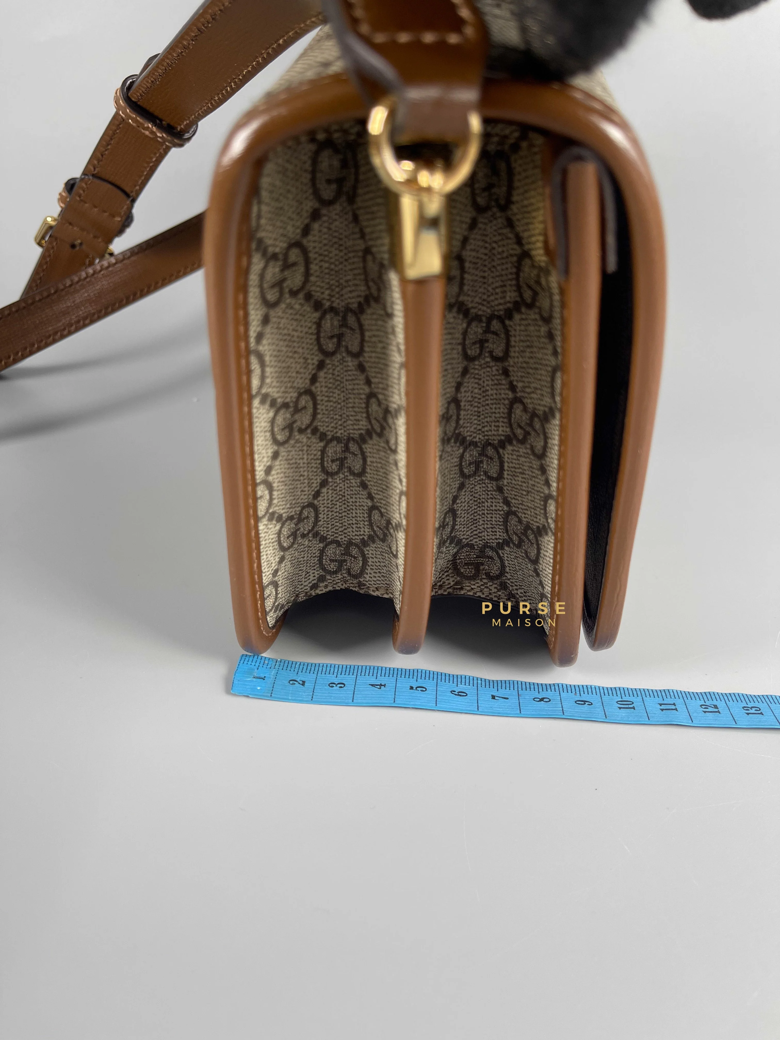 Gucci Gucci GG Supreme Azalea Calfskin Mini Retro Interlocking G Flap For Men - Image 25