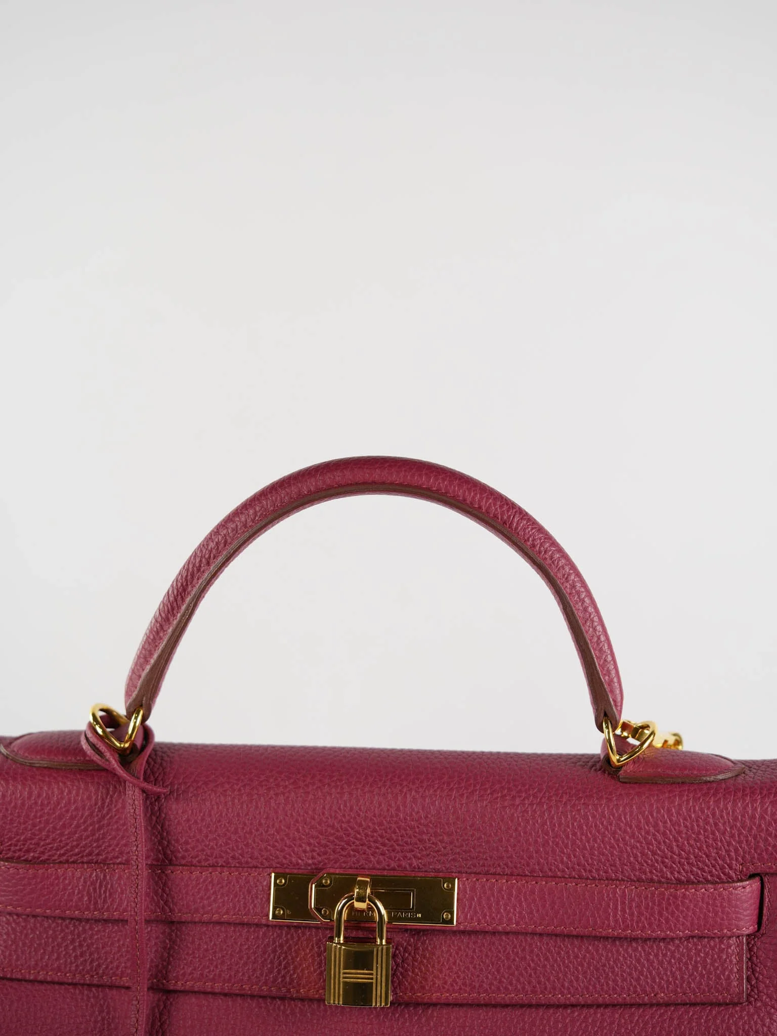 Hermes Kelly 32 Rubis Veau Togo Leather Gold Hardware Stamp T (2015) - Image 27