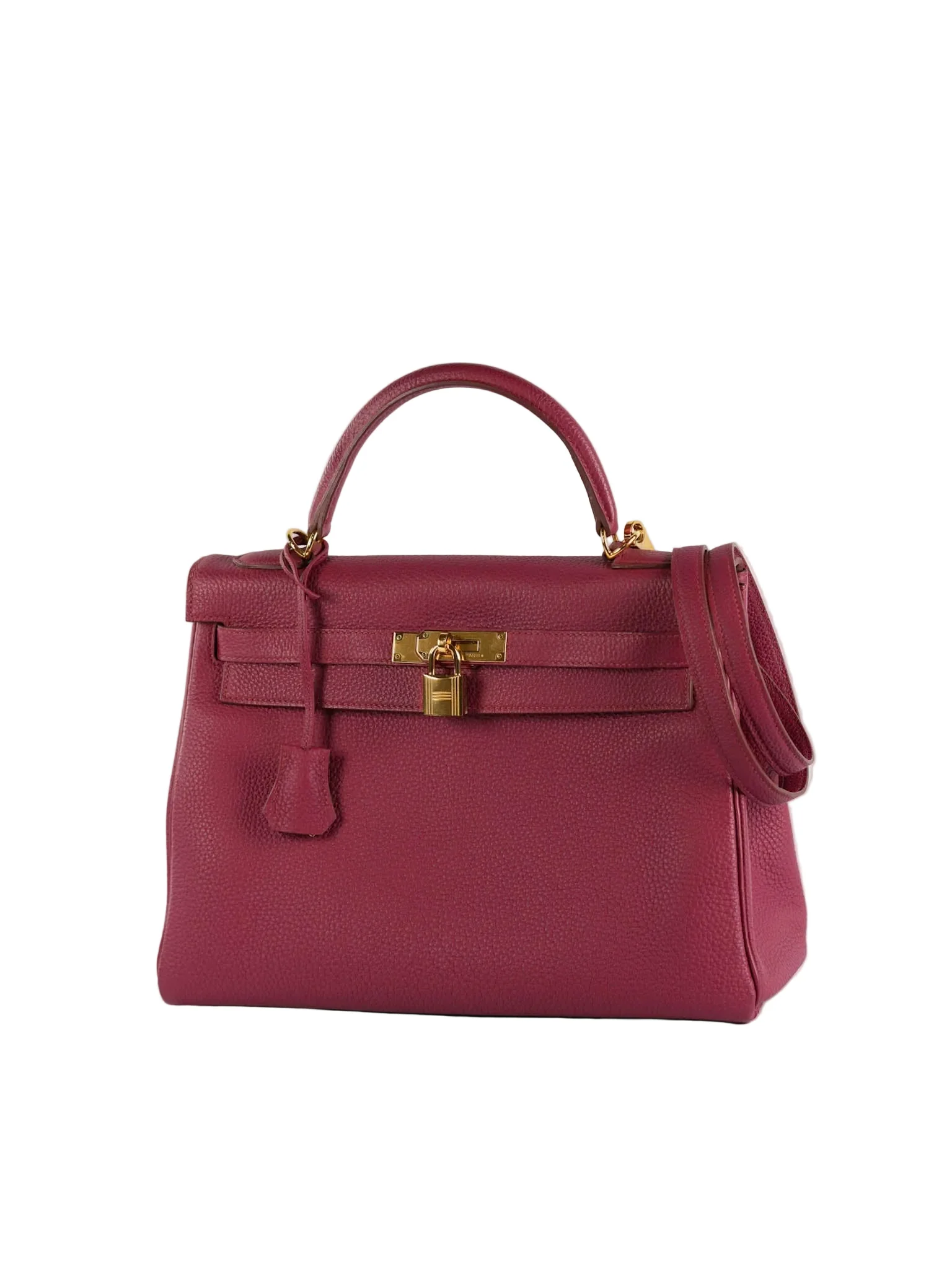 Hermes Kelly 32 Rubis Veau Togo Leather Gold Hardware Stamp T (2015) - Image 3