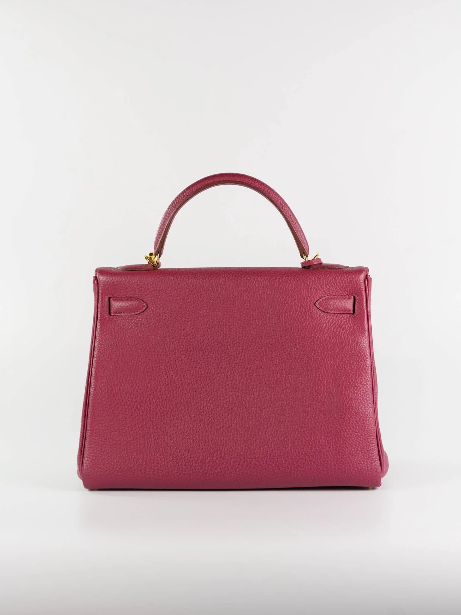 Hermes Kelly 32 Rubis Veau Togo Leather Gold Hardware Stamp T (2015) - Image 4